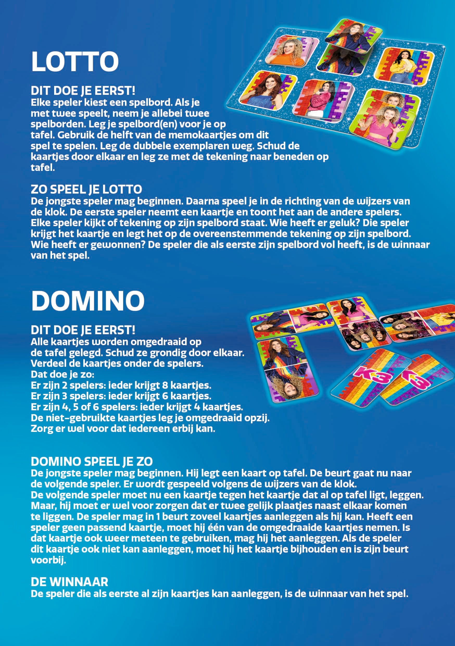 K3 Spel "Memo, domino, puzzel en lotto" – 4 in 1