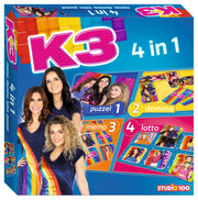 K3 Spel "Memo, domino, puzzel en lotto" – 4 in 1