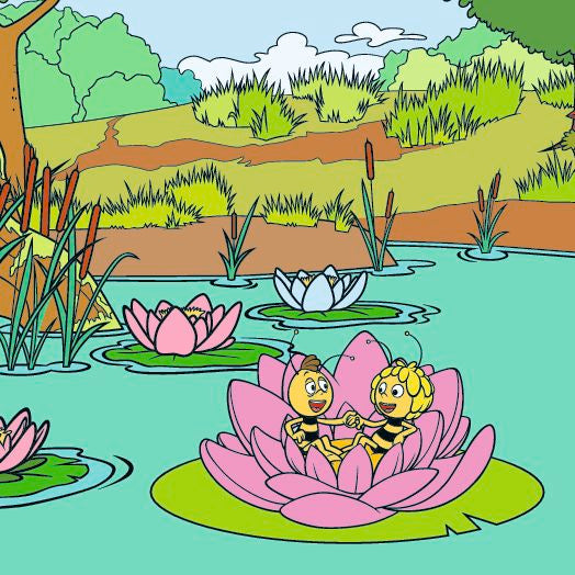 Maya de Bij Kleurboek "Kleuren met water"