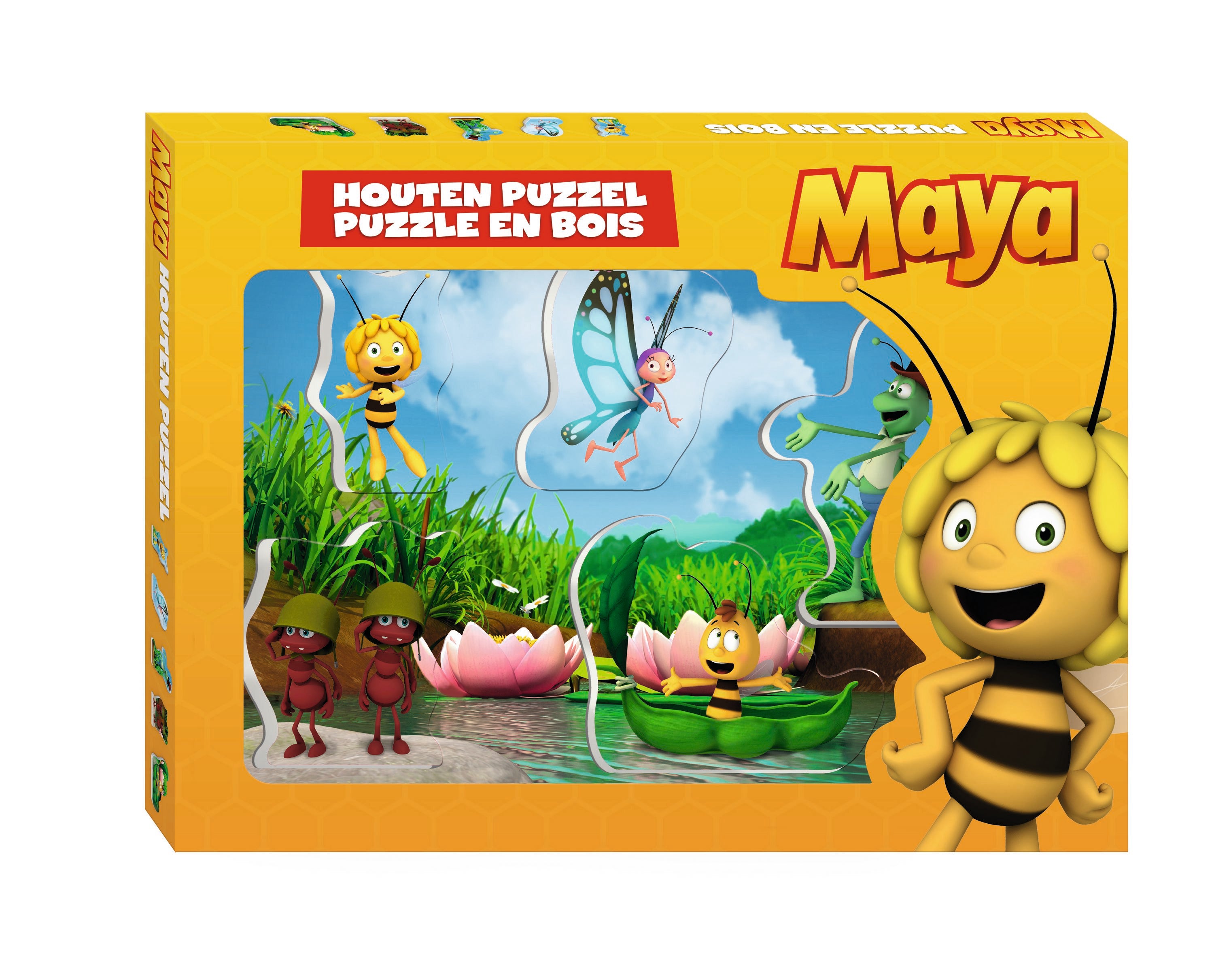 Maya de Bij Houten puzzel "Met dikke stukken" – Formaat A4