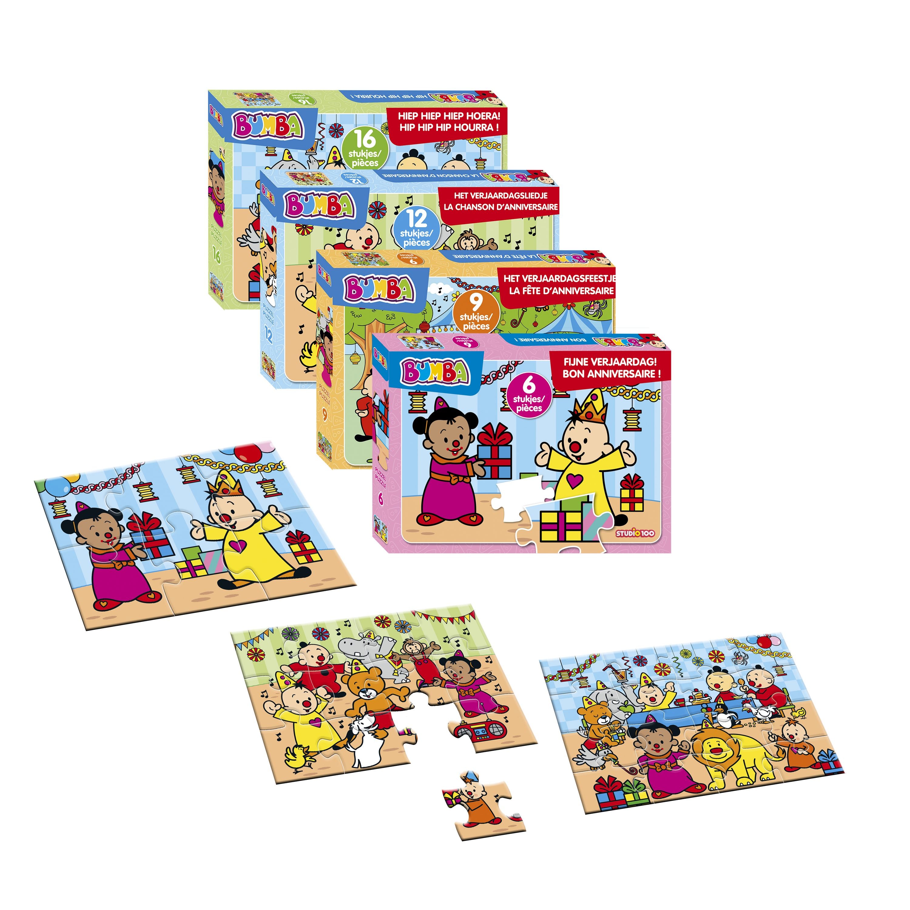 Bumba Puzzel "Het verjaardagsfeestje" – 9 stukjes