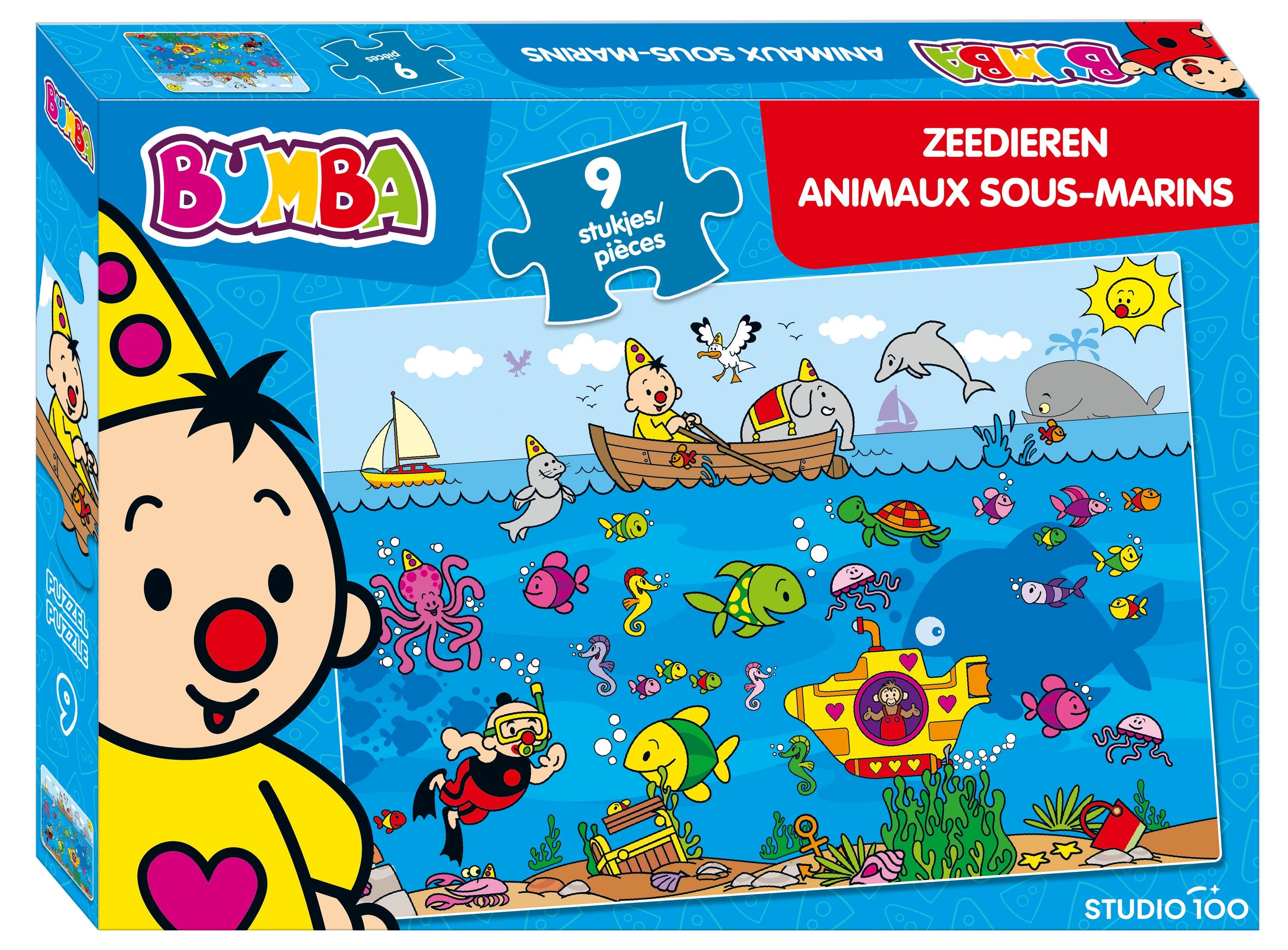 Bumba Puzzel "Zeedieren" – 9 stukken