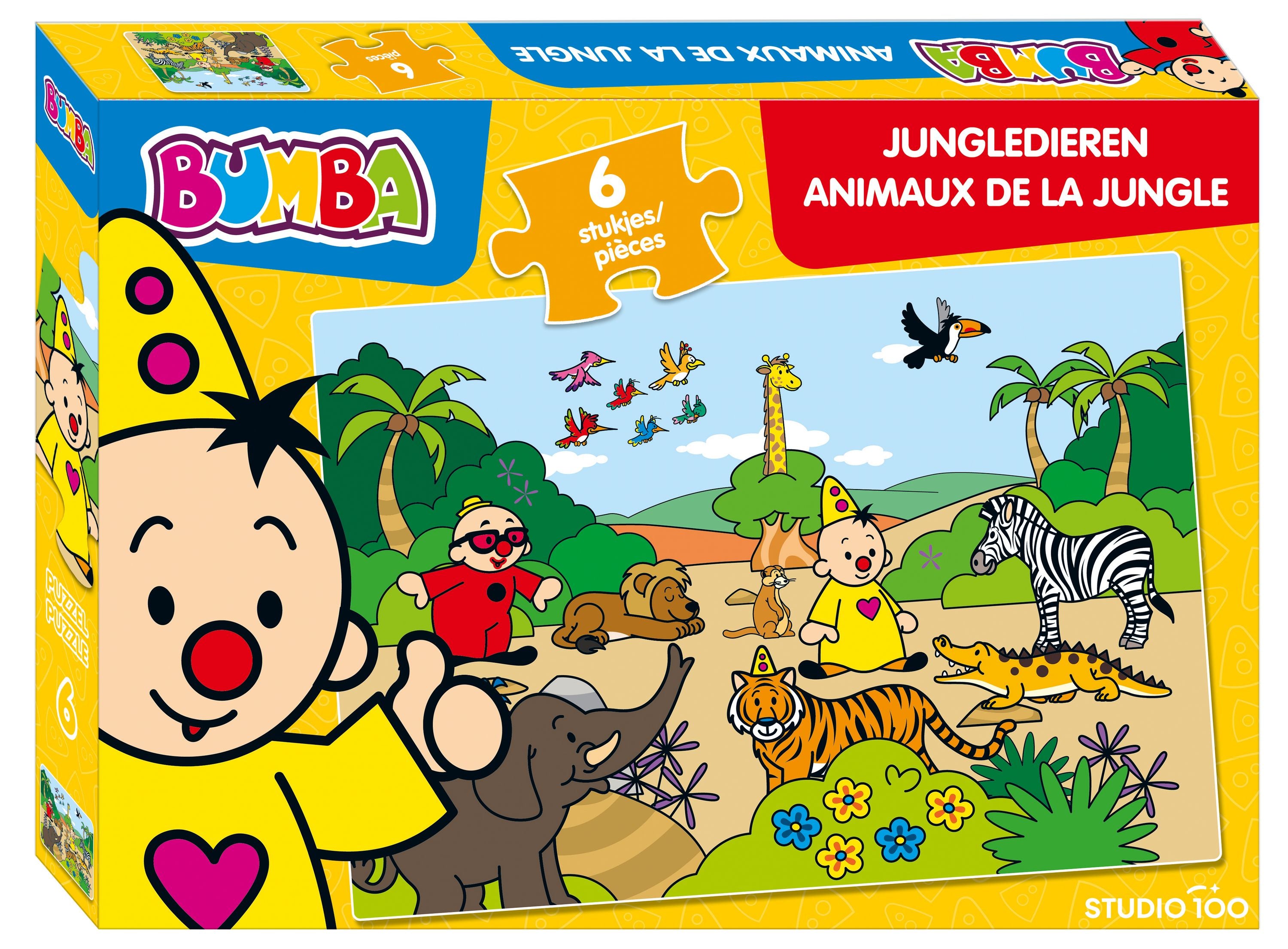 Bumba Puzzel "Jungledieren" – 6 stukken