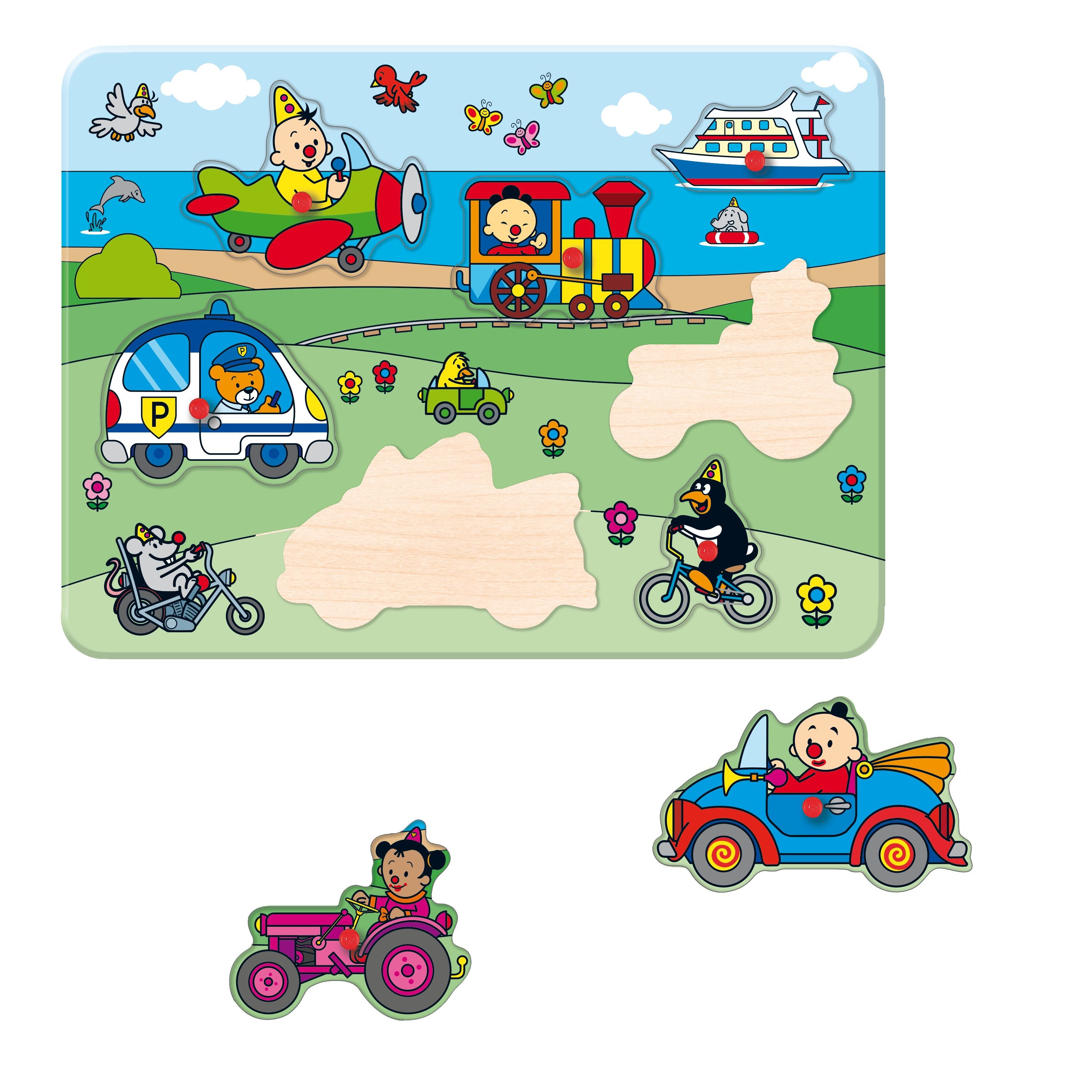 Bumba Houten inlegpuzzel "Voertuigen"