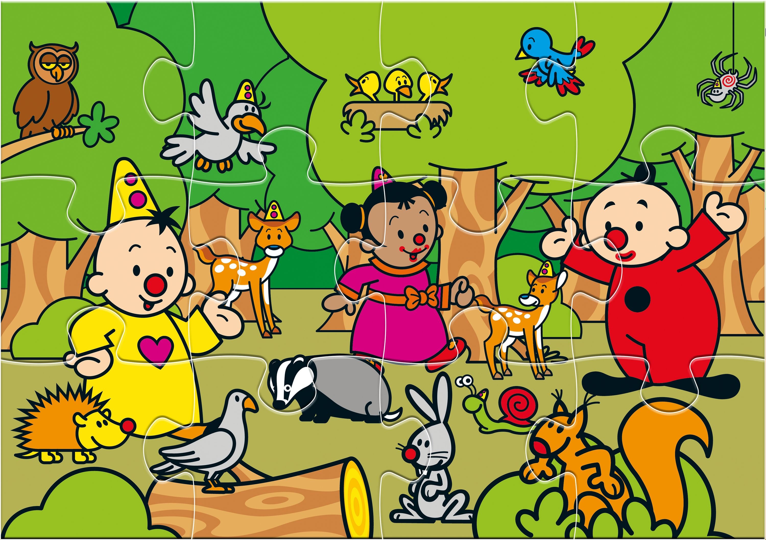 Bumba Puzzel "Bosdieren" – 12 stukken