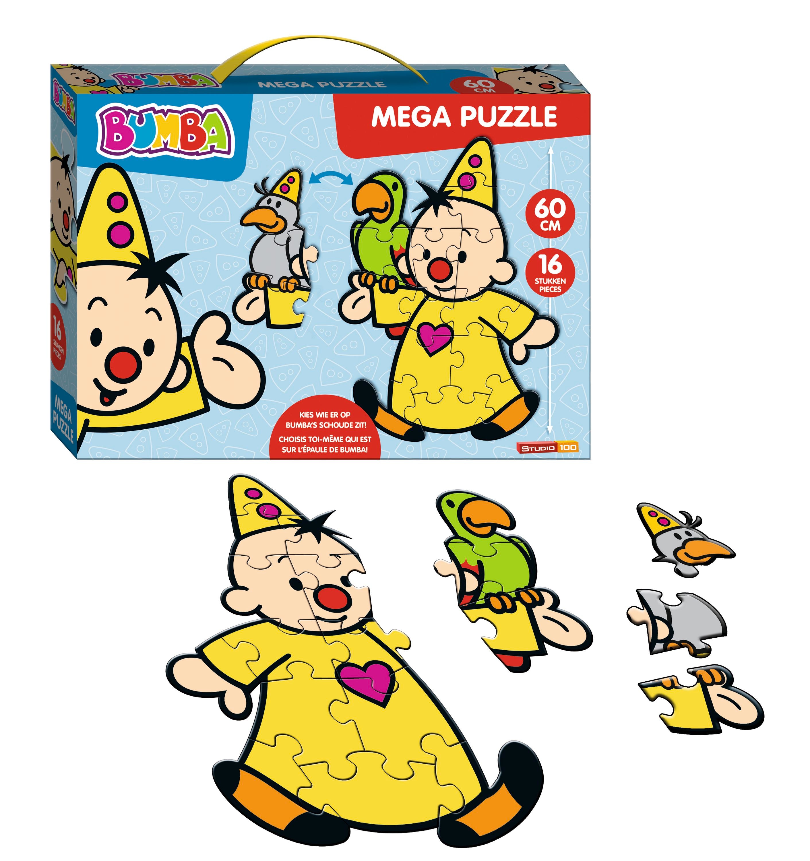 Bumba Mega vloerpuzzel "In koffertje" – 16 stukken – 60 cm