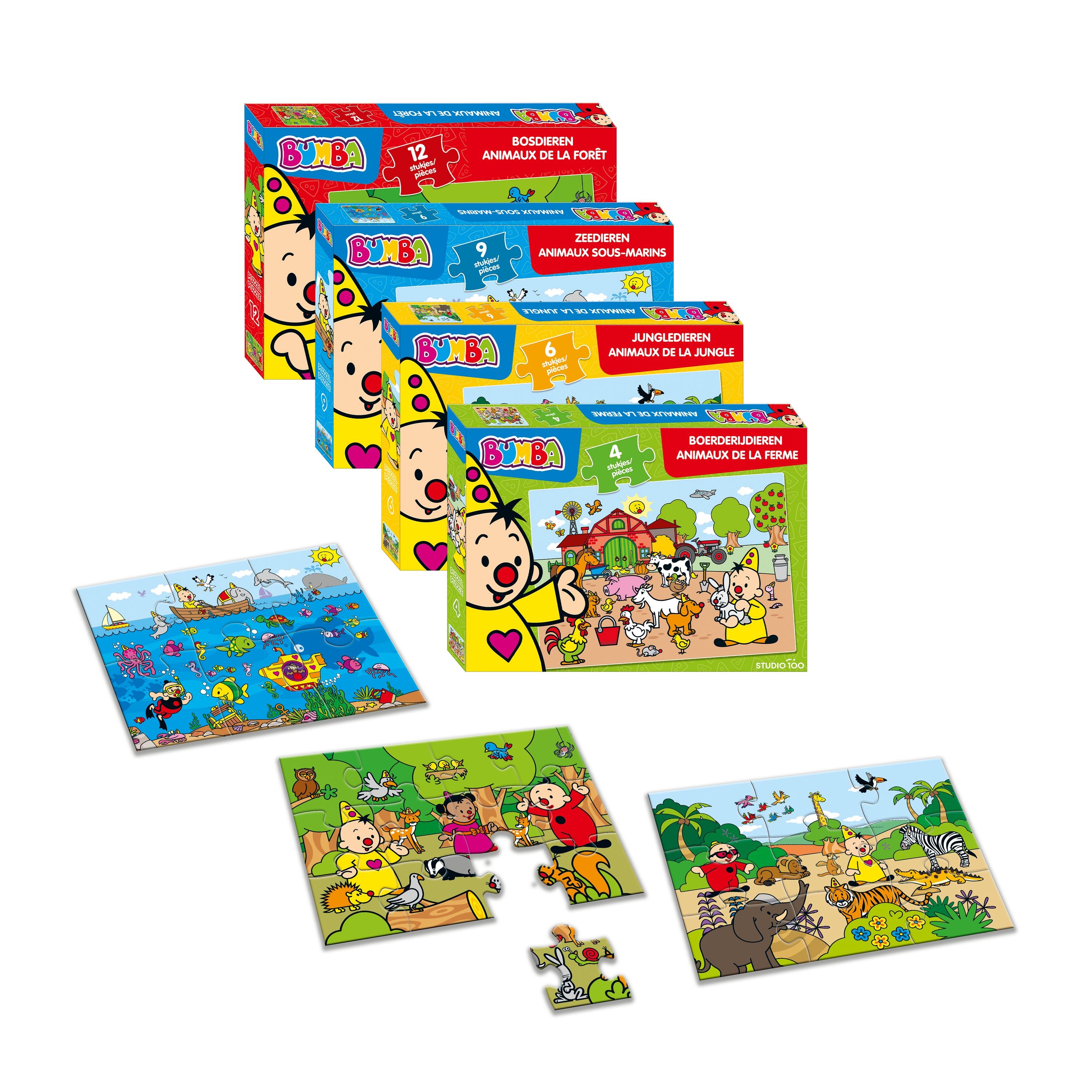 Bumba Puzzel "Boerderijdieren" – 4 stukken