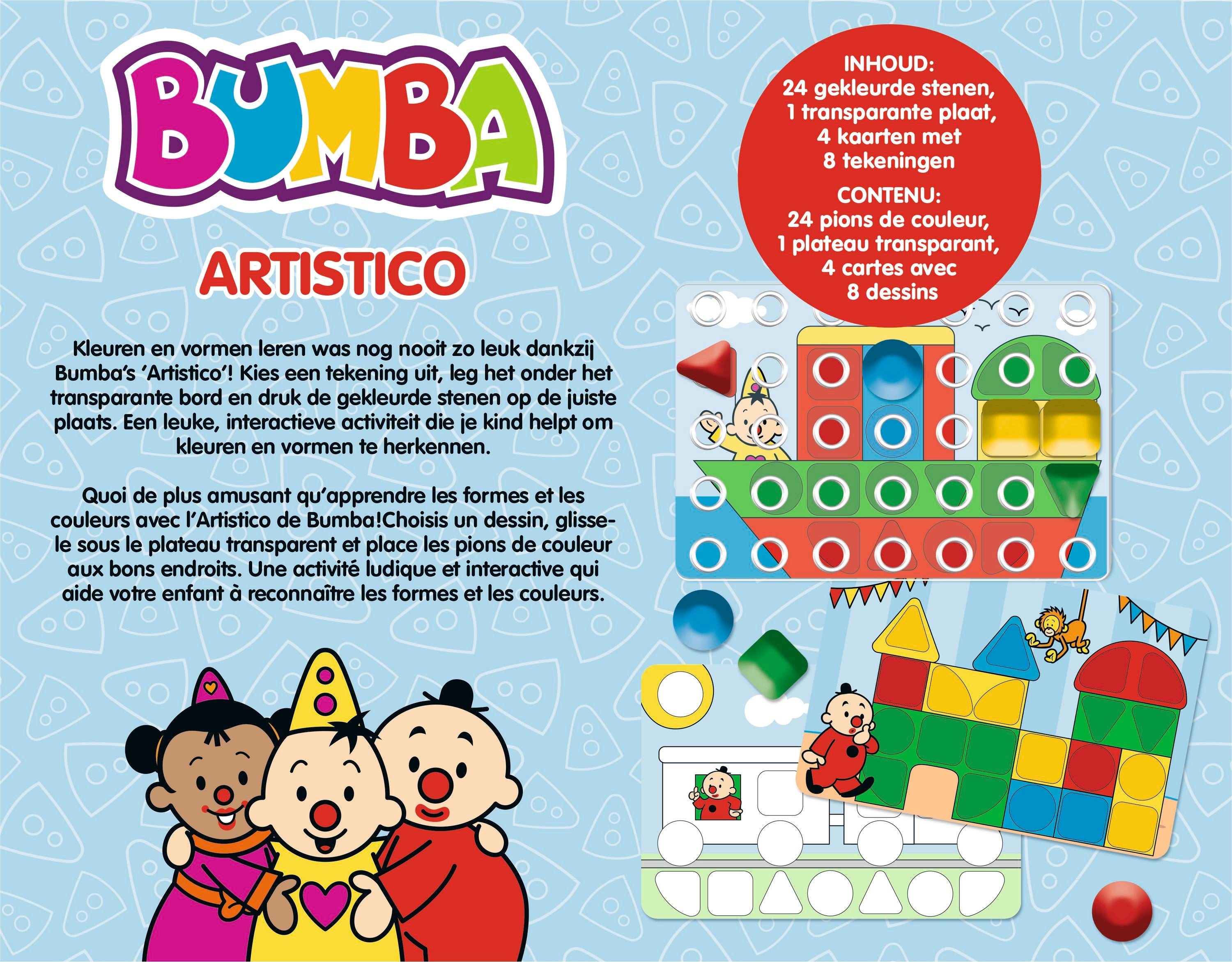 Bumba Educatief spel "Artistico" – Leer kleuren en vormen herkennen