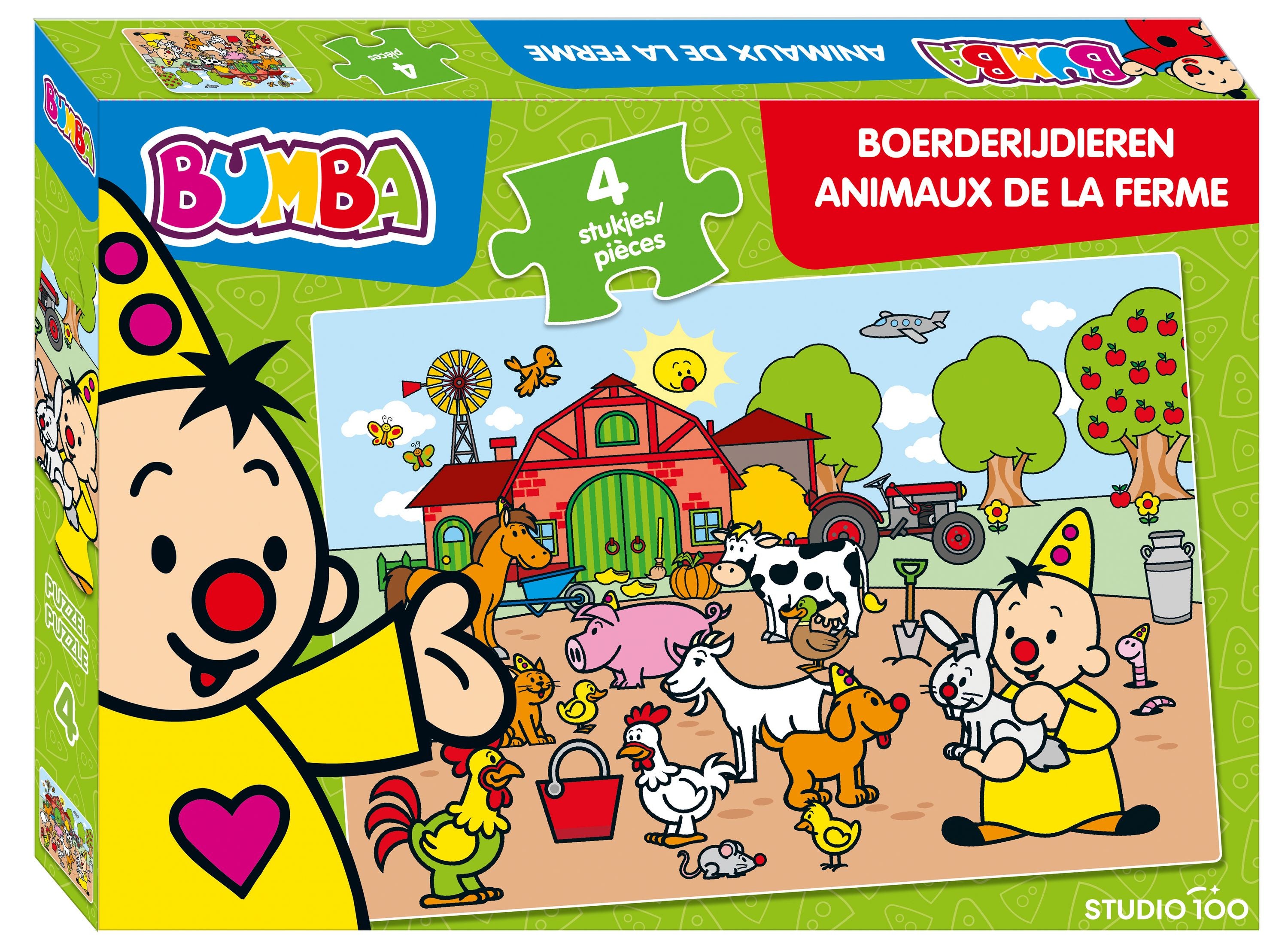 Bumba Puzzel "Boerderijdieren" – 4 stukken