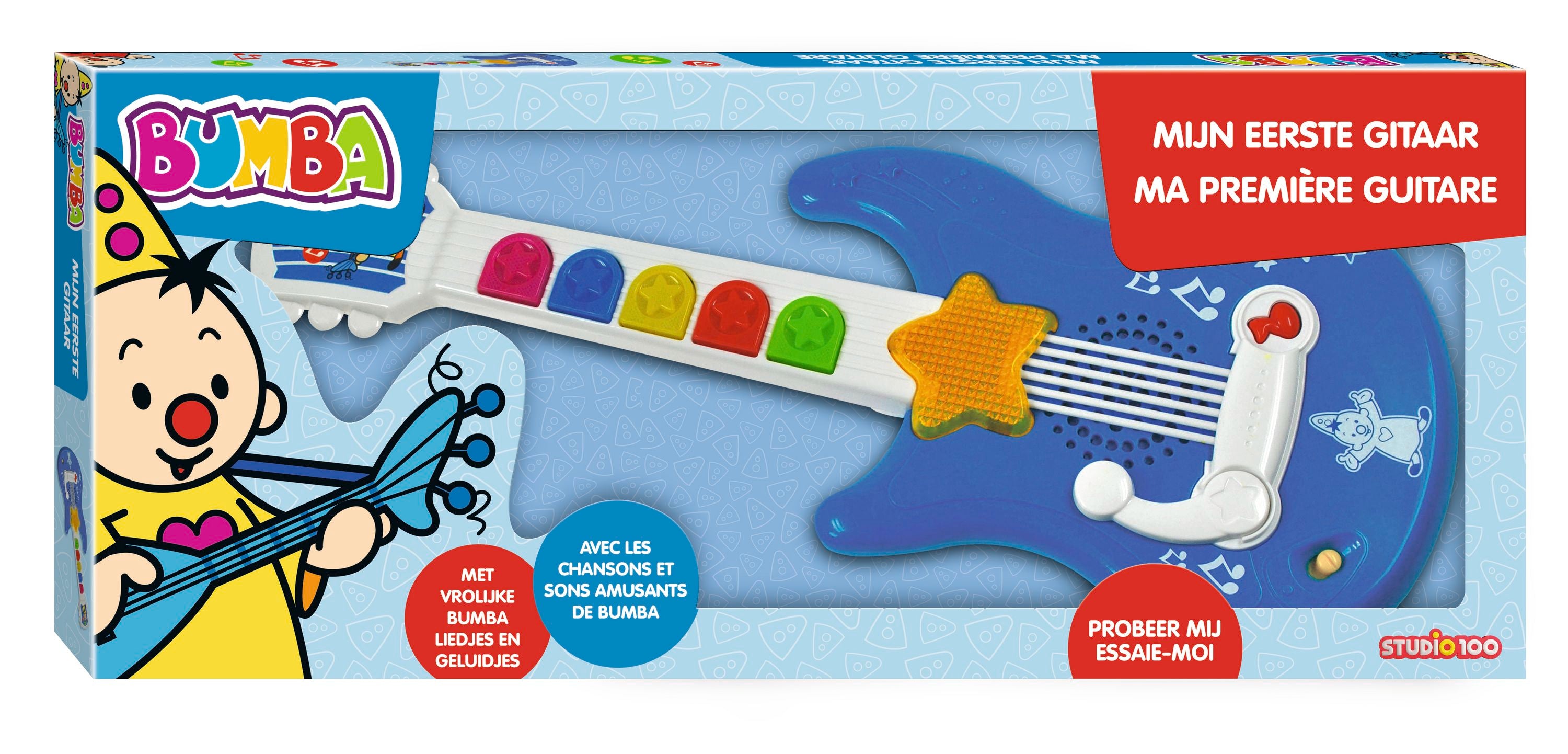 Bumba Speelgoedinstrument "Mijn eerste gitaar" – Met Bumba liedjes