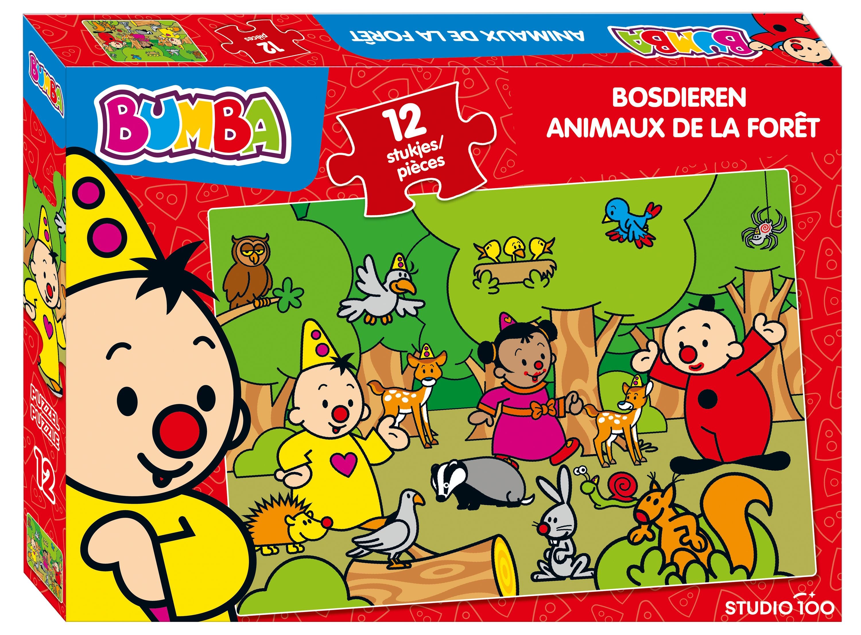 Bumba Puzzel "Bosdieren" – 12 stukken