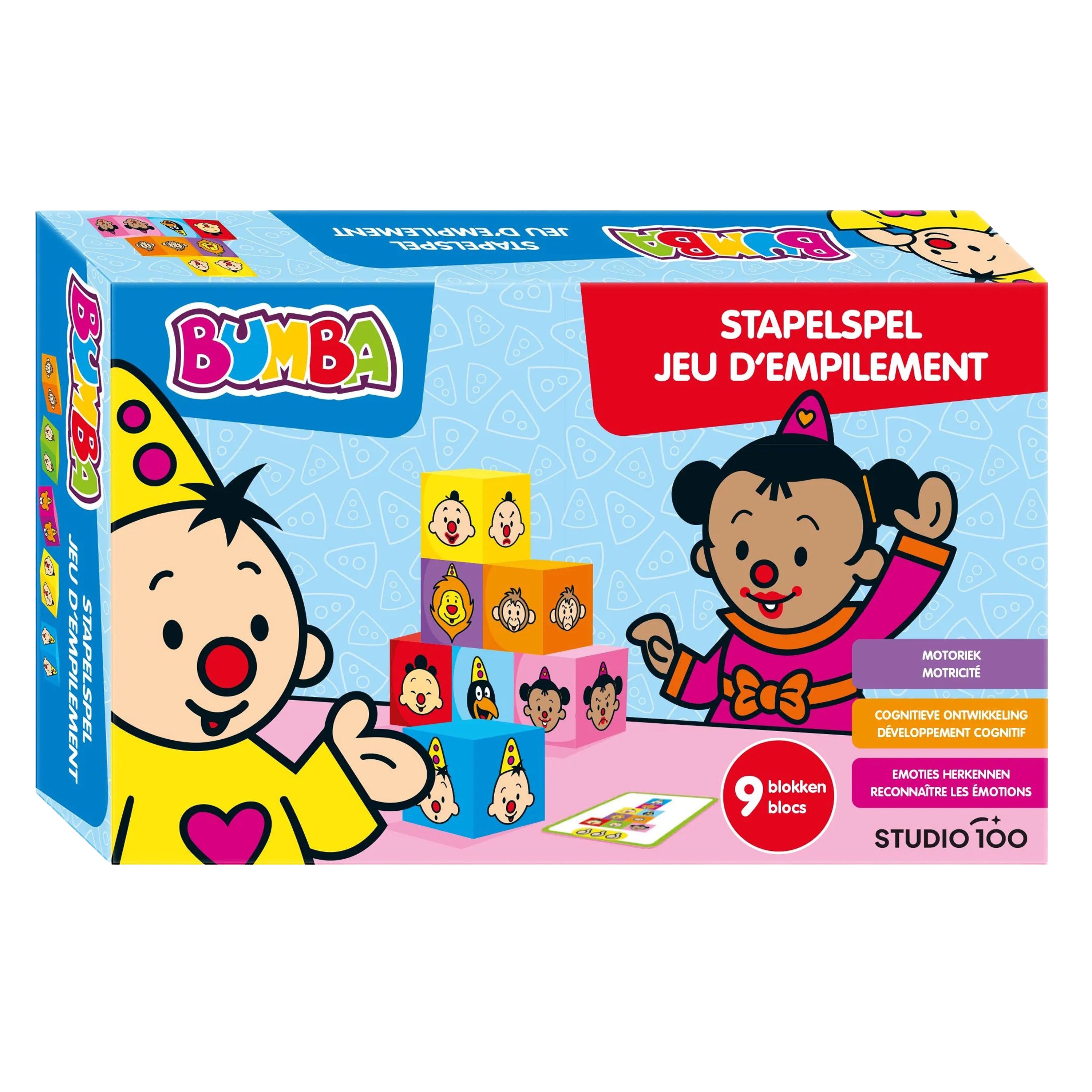 Bumba Spel "Stapelspel met blokken" – Leer emoties kennen
