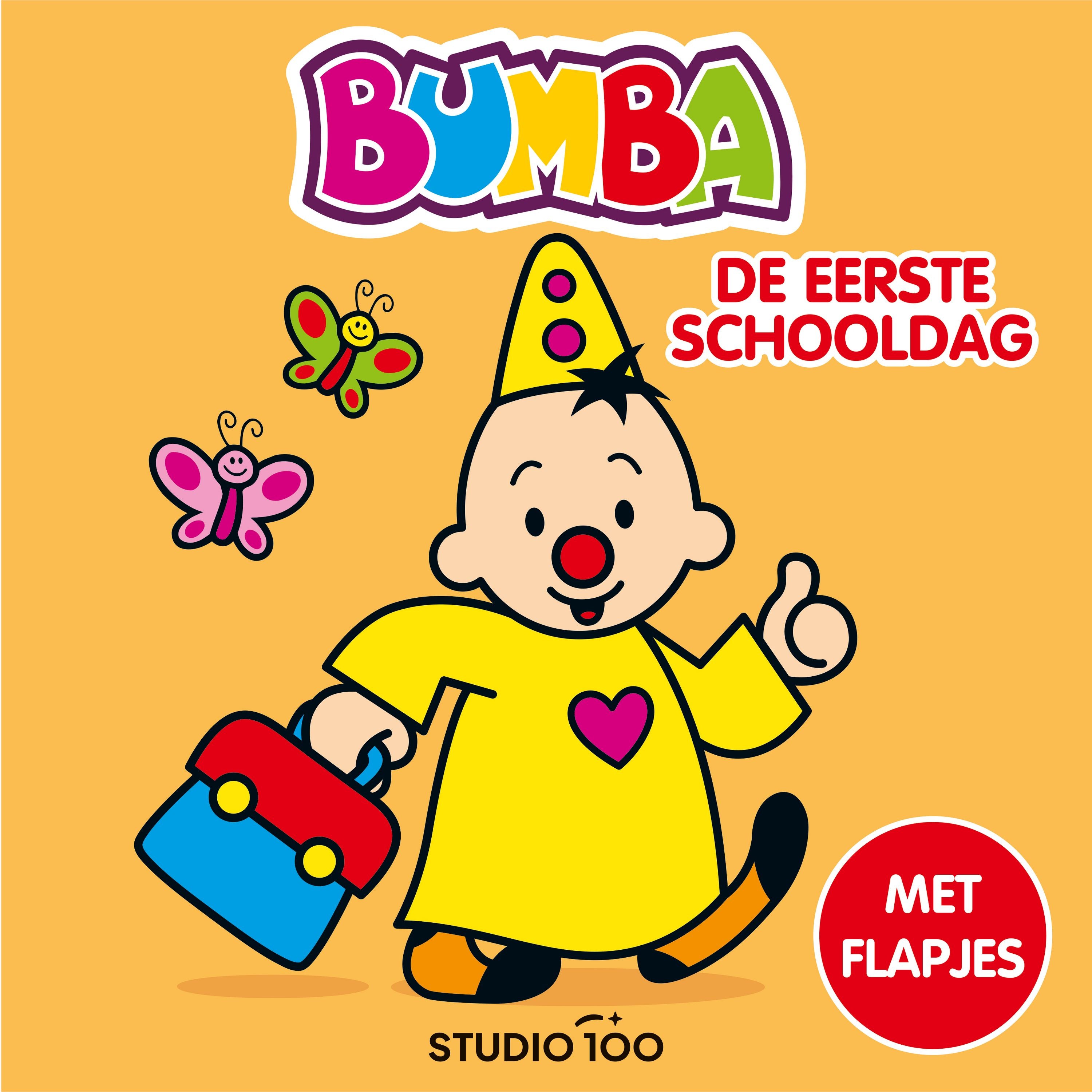 Bumba Kartonboek "De eerste schooldag" - Met flapjes