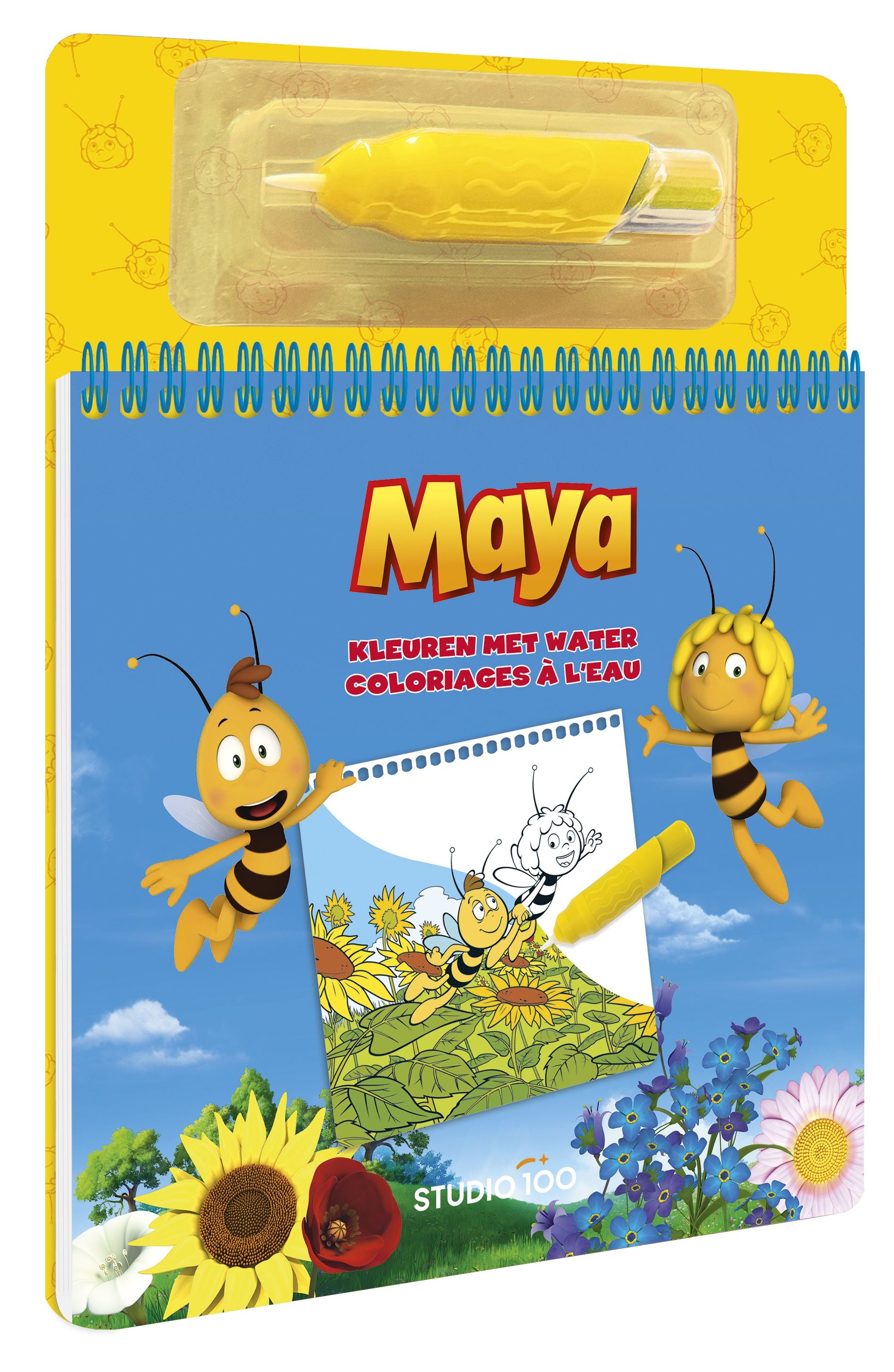 Maya de Bij Kleurboek "Kleuren met water"