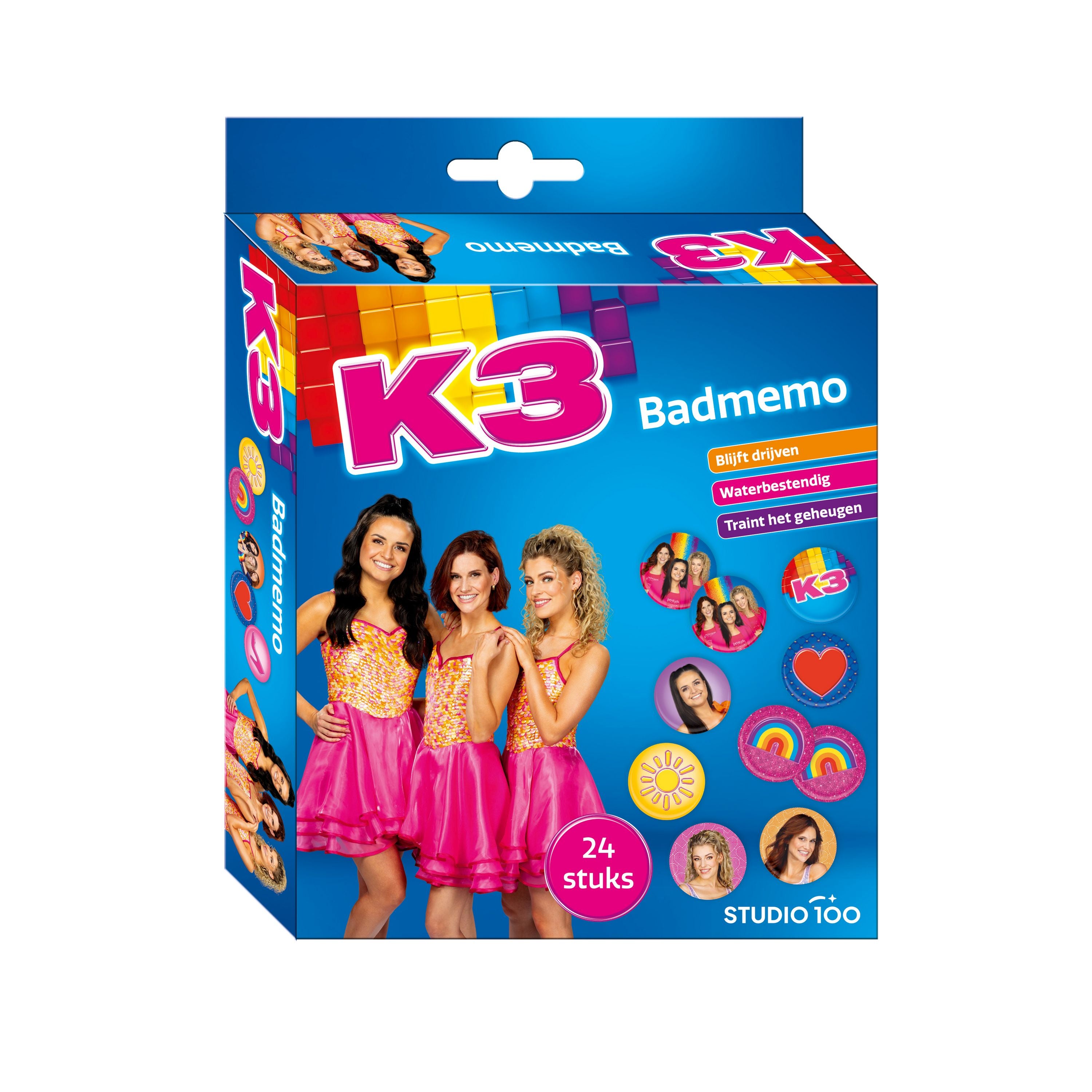 K3 Badspeelgoed "Badmemo" – Met 24 memopads