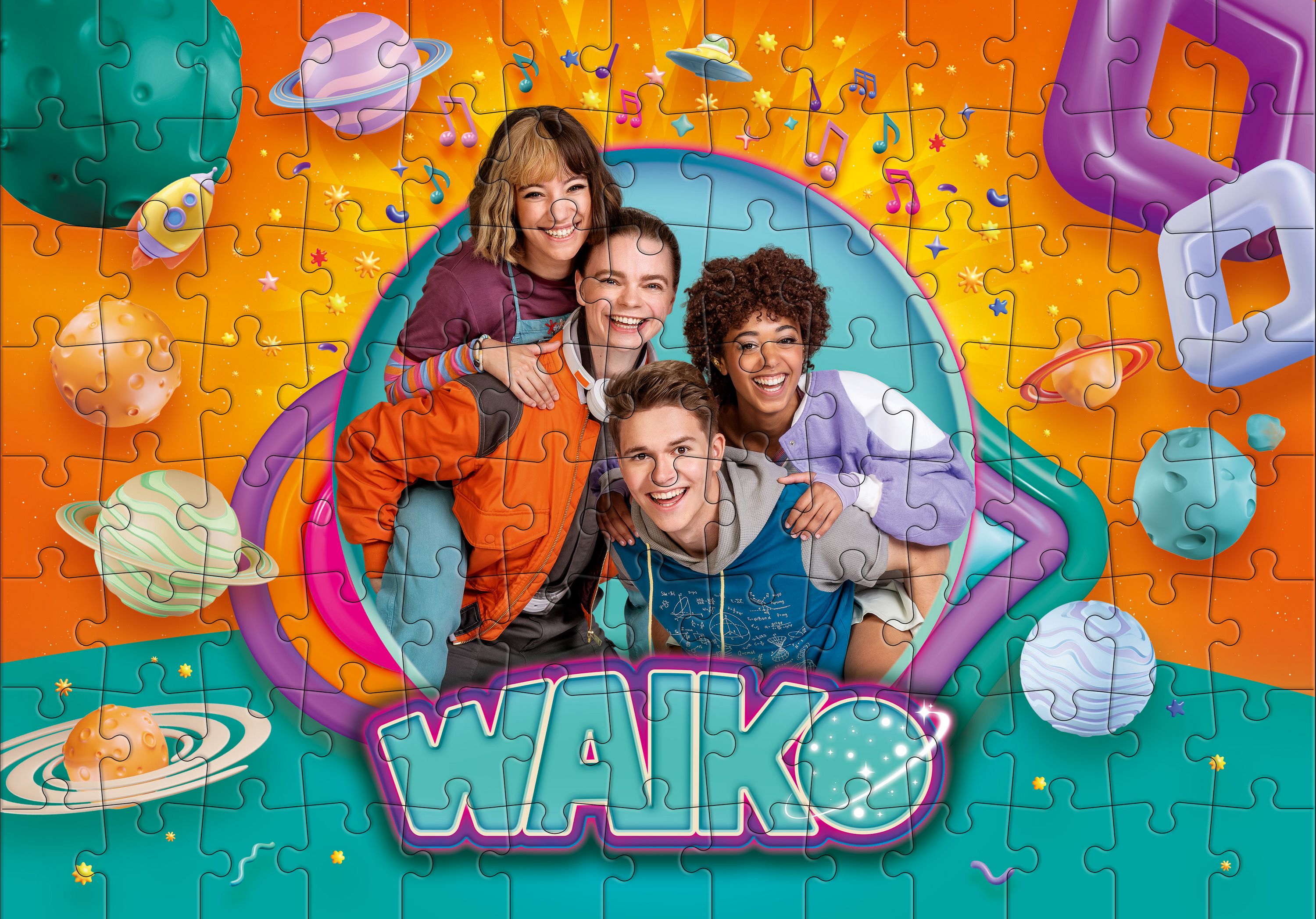 Waiko Puzzel "Met QR-code om ook online te puzzelen" – 104 stukjes