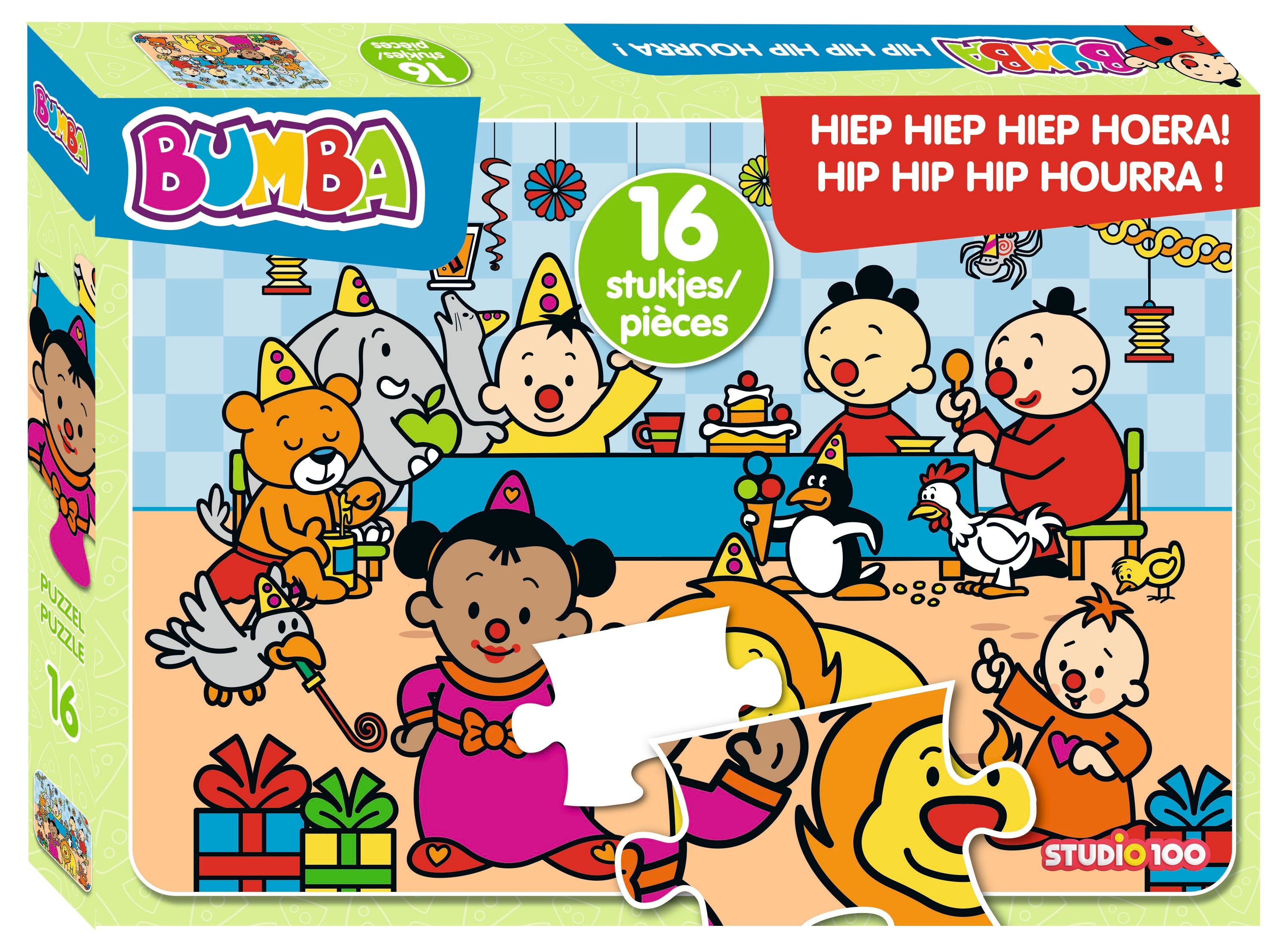 Bumba Puzzel "Hiep Hiep Hiep Hoera!" – 16 stukjes