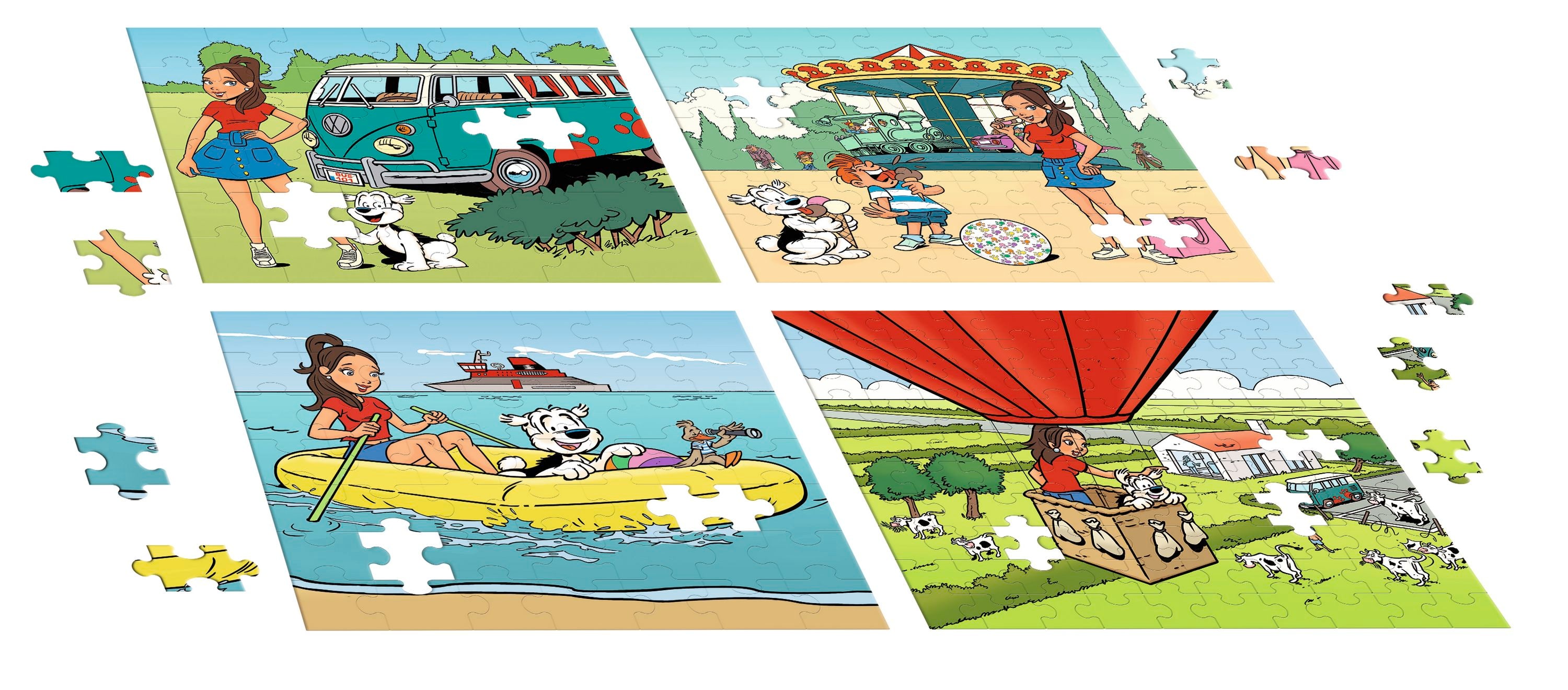 Samson & Marie Puzzel "4 in 1" – 36/49/64/100 stukjes