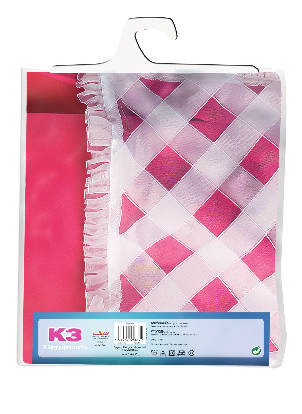 K3 Verkleedkleding "Verkleedjurk De 3 Biggetjes" –