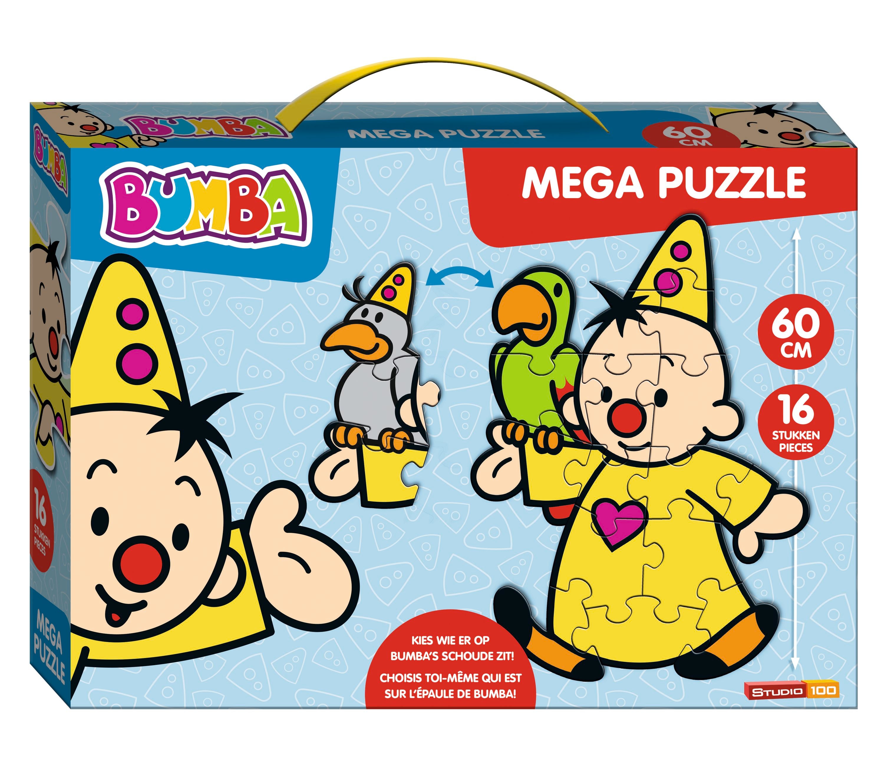 Bumba Mega vloerpuzzel "In koffertje" – 16 stukken – 60 cm