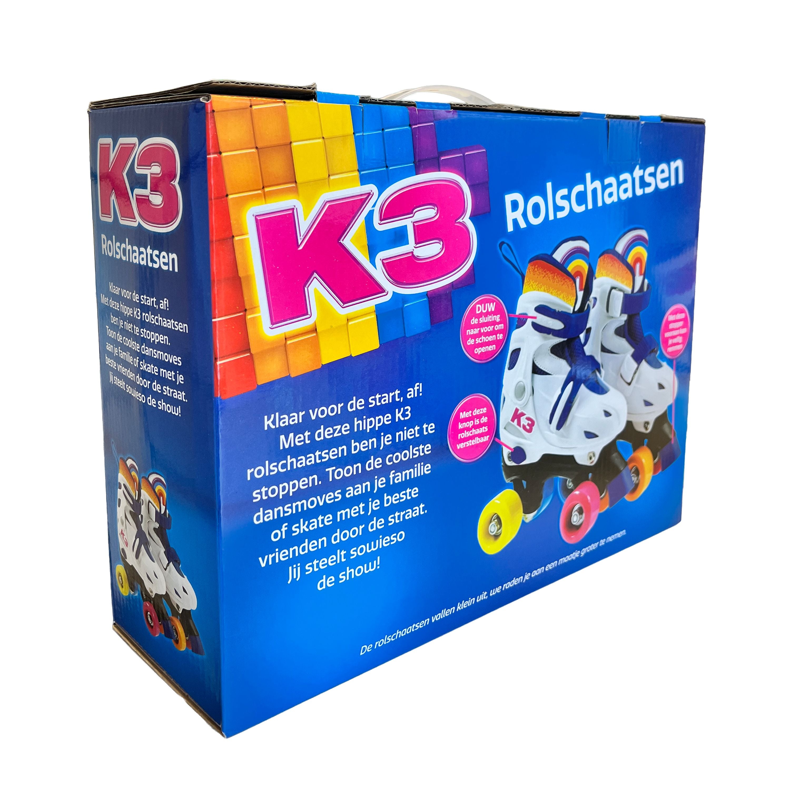 K3 Rolschaatsen "Verstelbaar in 4 maten" – Maat