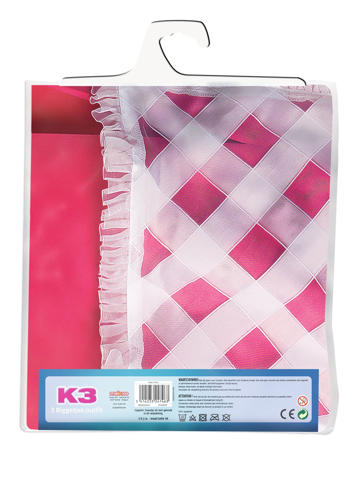 K3 Verkleedkleding "Verkleedjurk De 3 Biggetjes" –