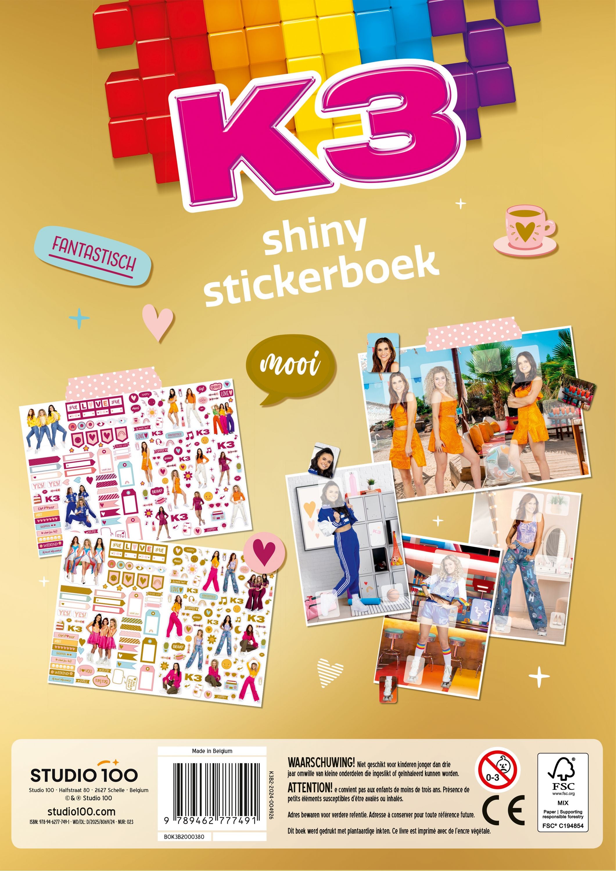 K3 Stickerboek "Shiny stickers"