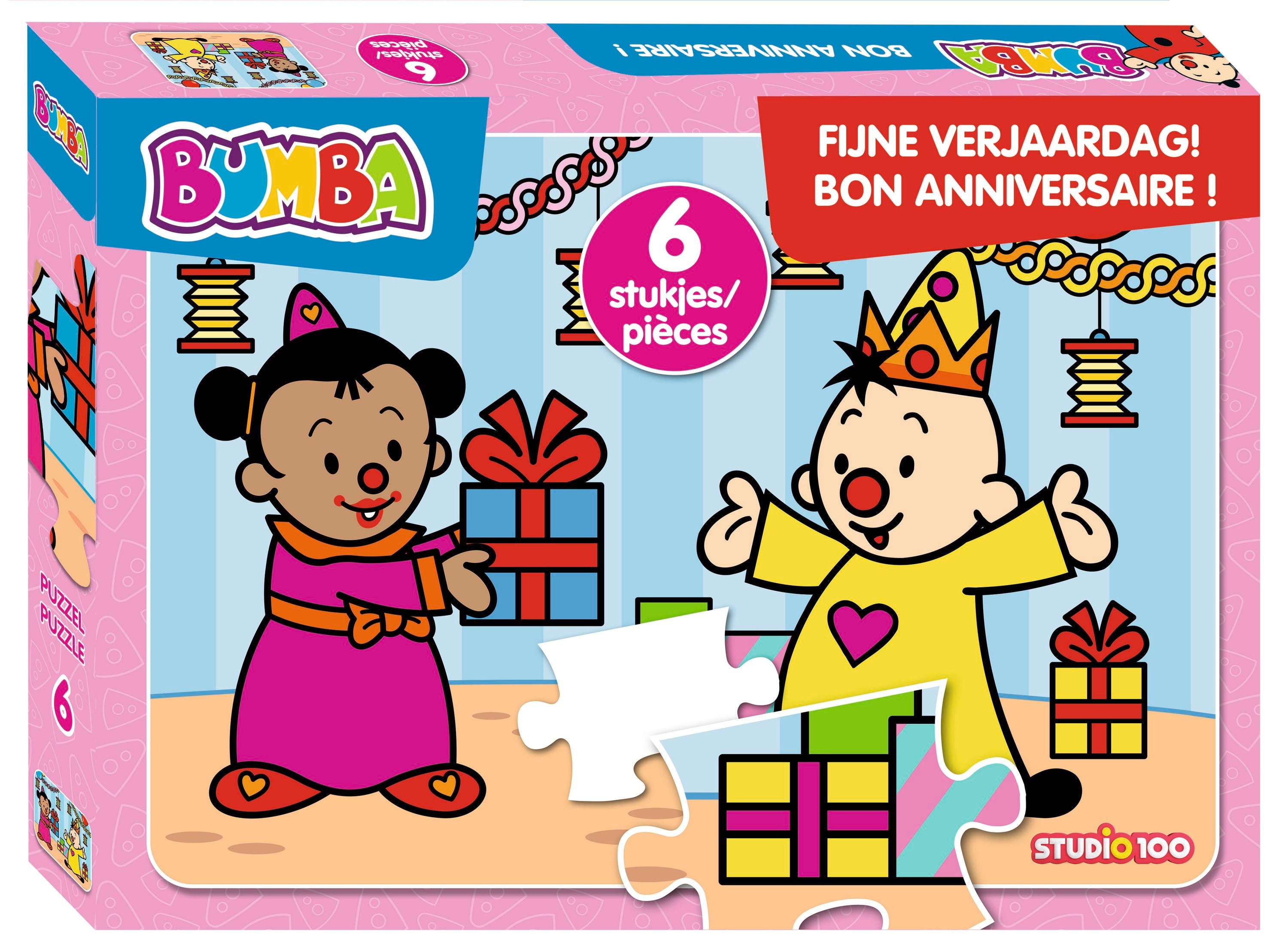 Bumba Puzzel "Fijne verjaardag!" – 6 stukjes