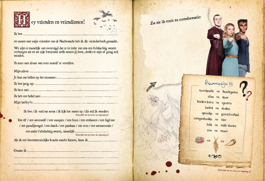 Nachtwacht Vriendenboek "Academy"