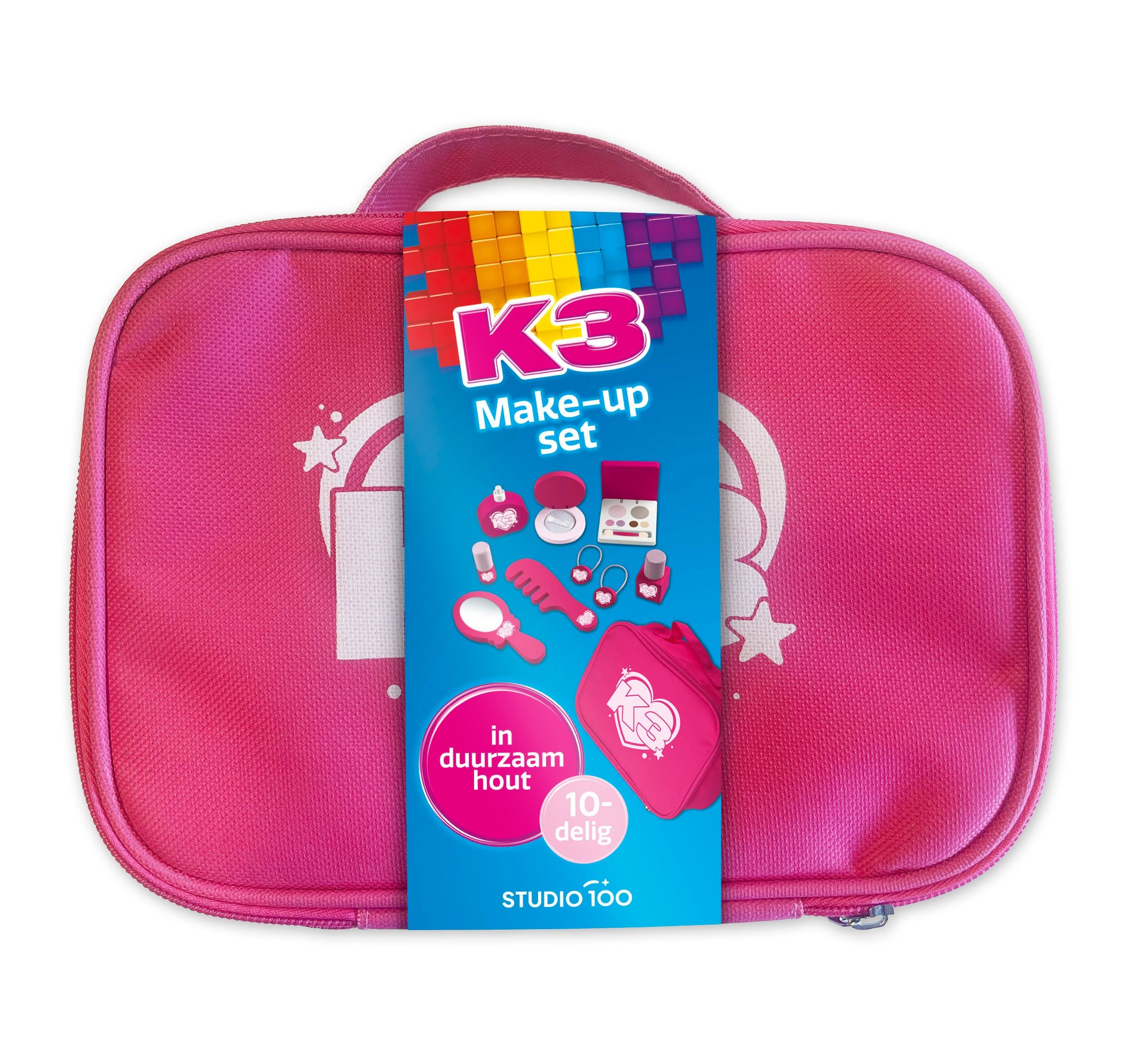 K3 Speelgoedmake-up "Houten make-up set – 10-delig"