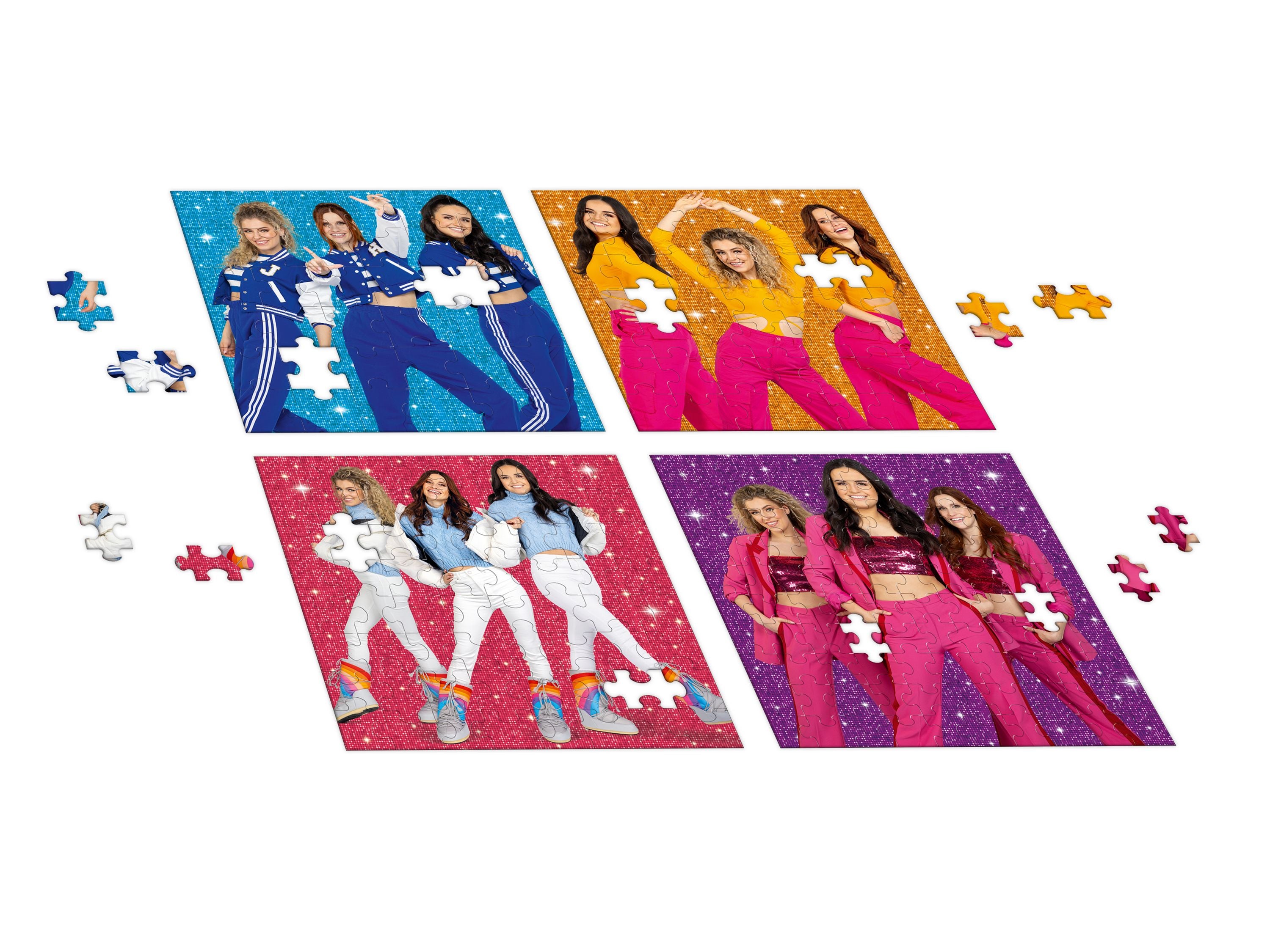 K3 Puzzel "Glitter" – 4 in 1