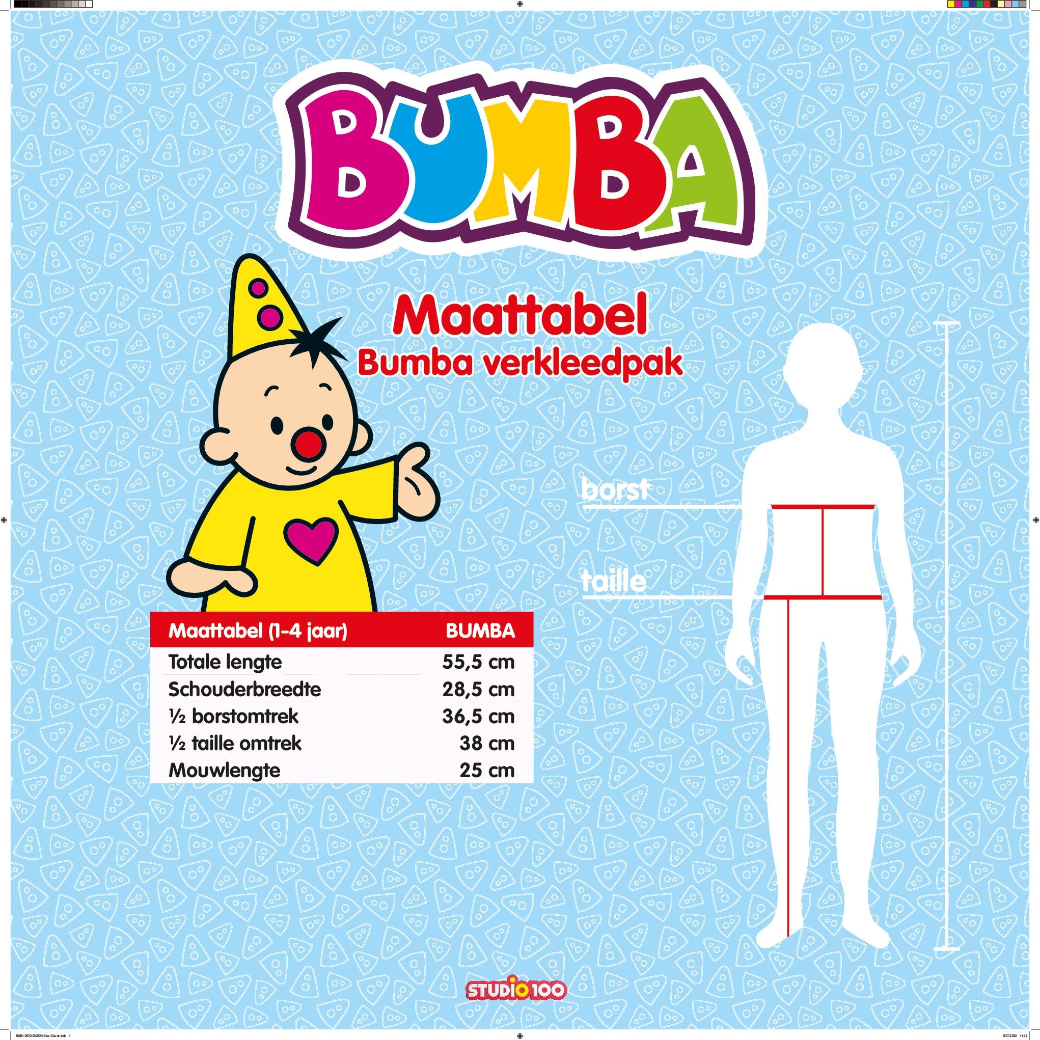 Bumba Verkleedkleding - Verkleedpak Bumba - 1 tot 4 Jaar