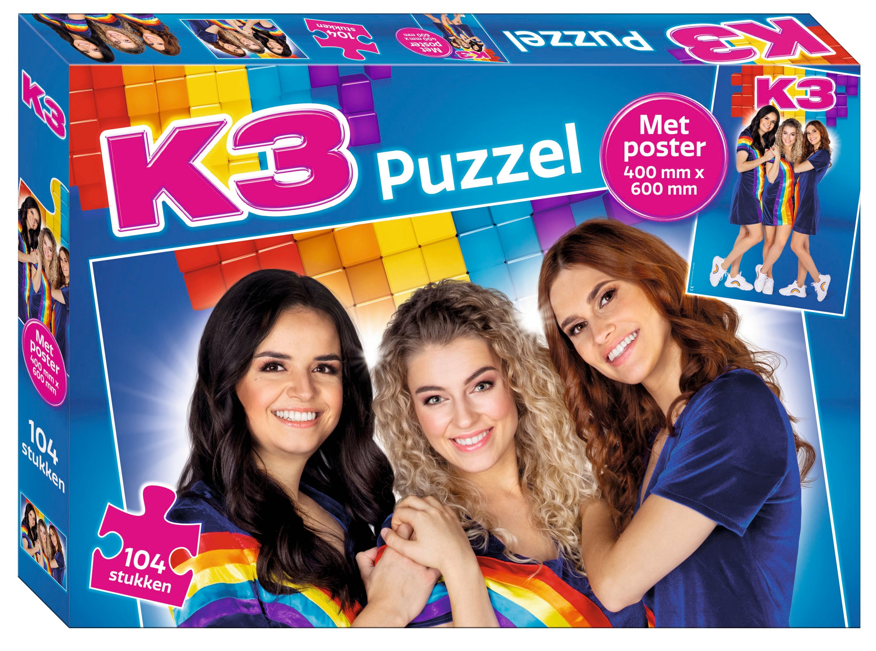 K3 Puzzel – 30,5 x 21,5 cm – 104 stukjes