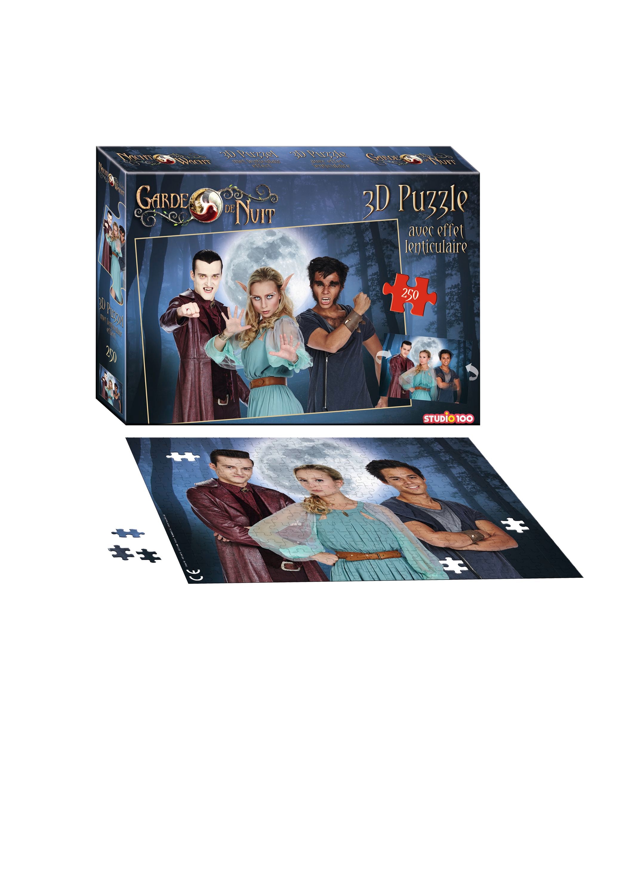 Nachtwacht 3D Puzzel "Met lenticulair effect" – 250 stukjes