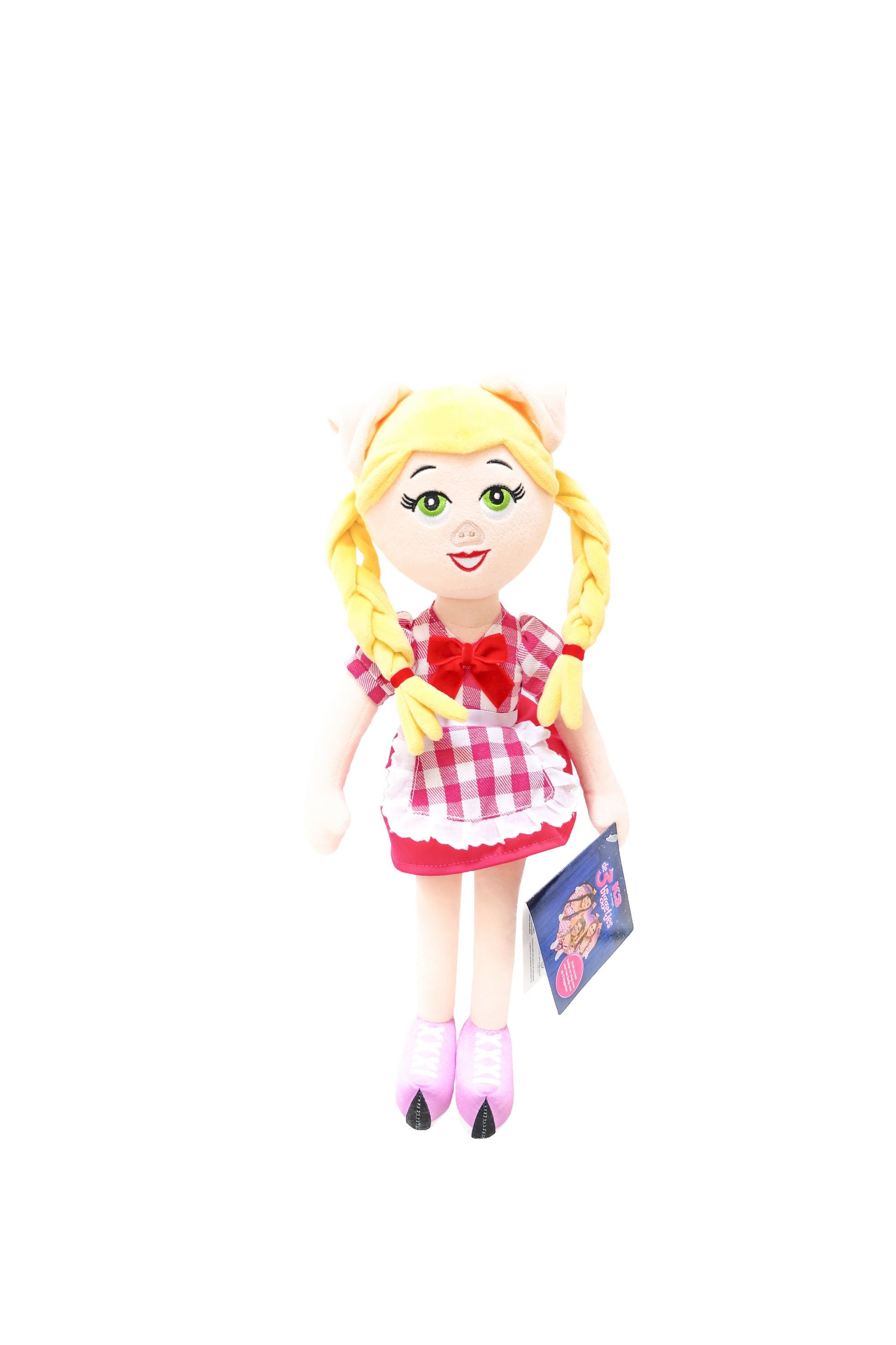 K3 Knuffel "Julia De 3 Biggetjes" – Knuffelpop met muziek – 40 cm