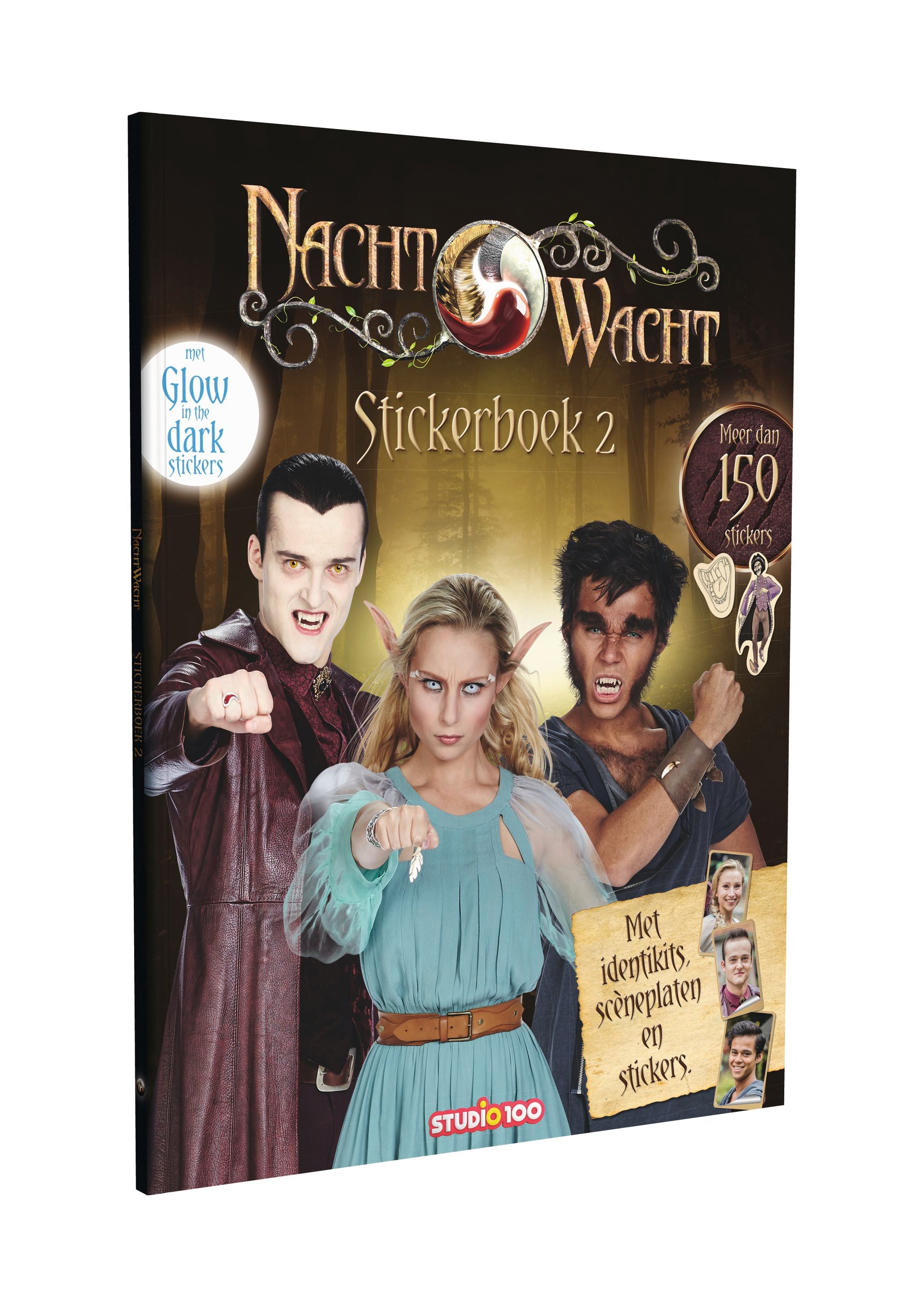 Nachtwacht Stickerboek "Glow-in-the-dark 2"