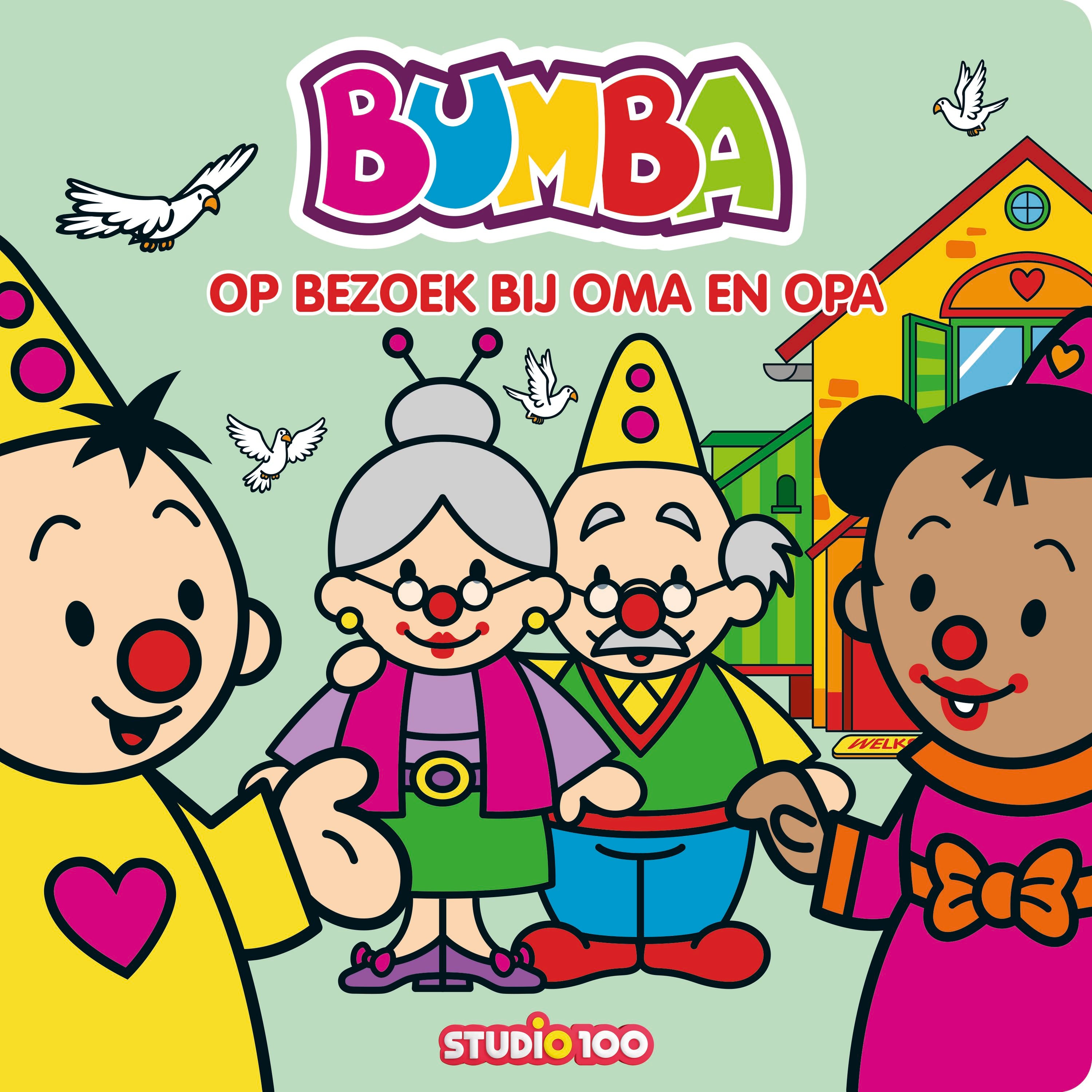 Bumba Kartonboek "Op bezoek bij oma en opa"