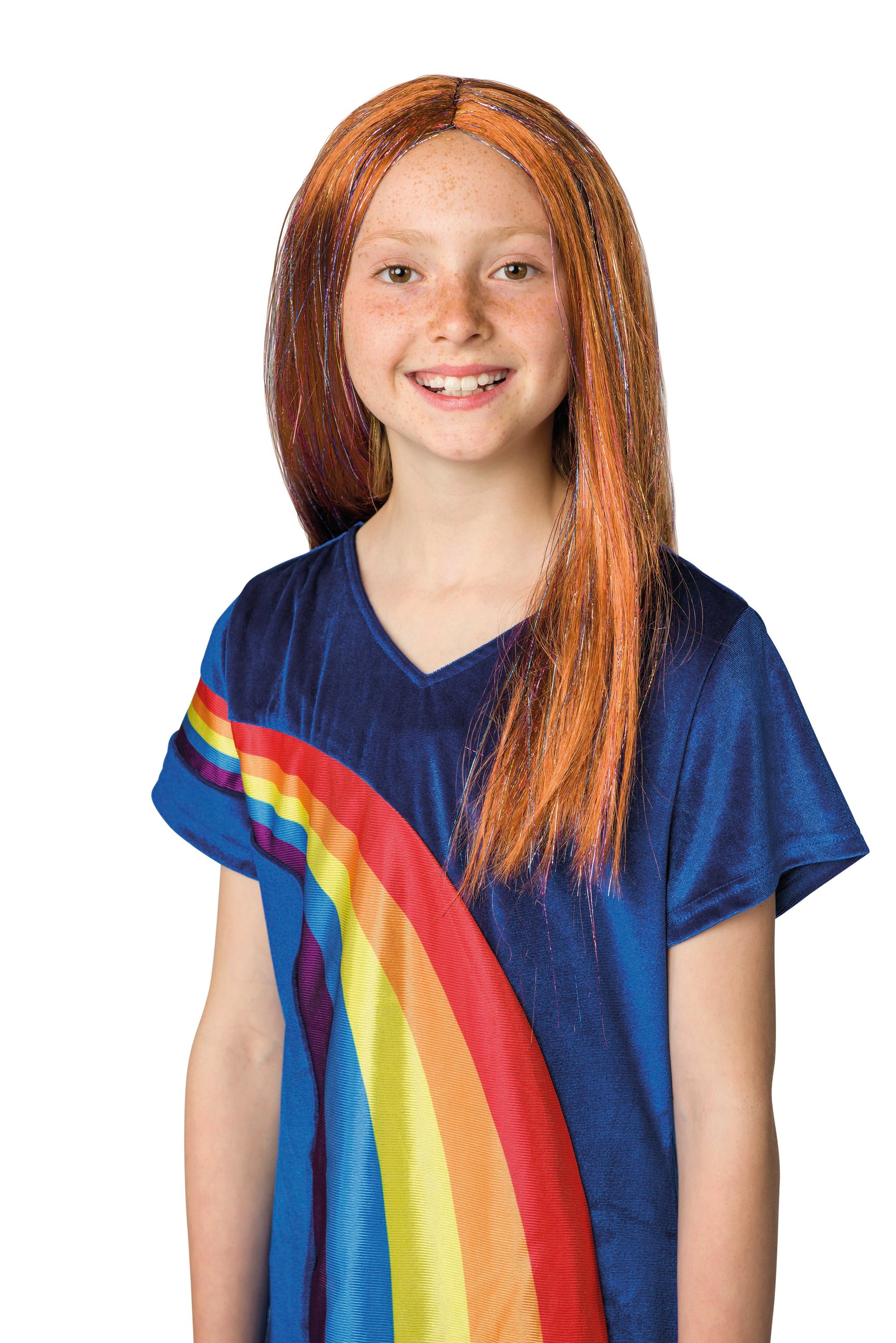 K3 Verkleedaccessoire "Pruik Hanne" – Met glitter-extensions en speld