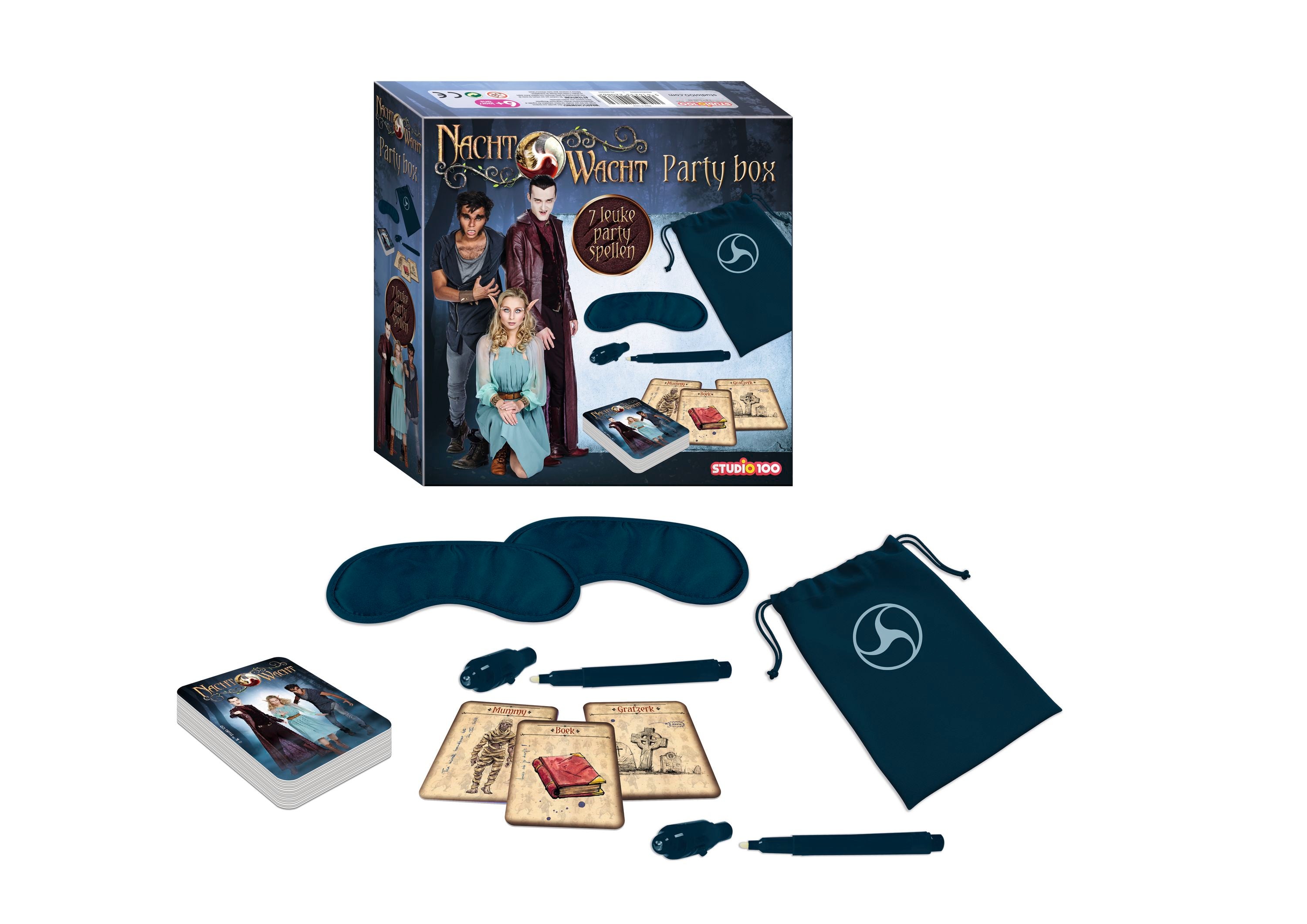 Nachtwacht Party Box "7 leuke partyspellen voor binnen en buiten"