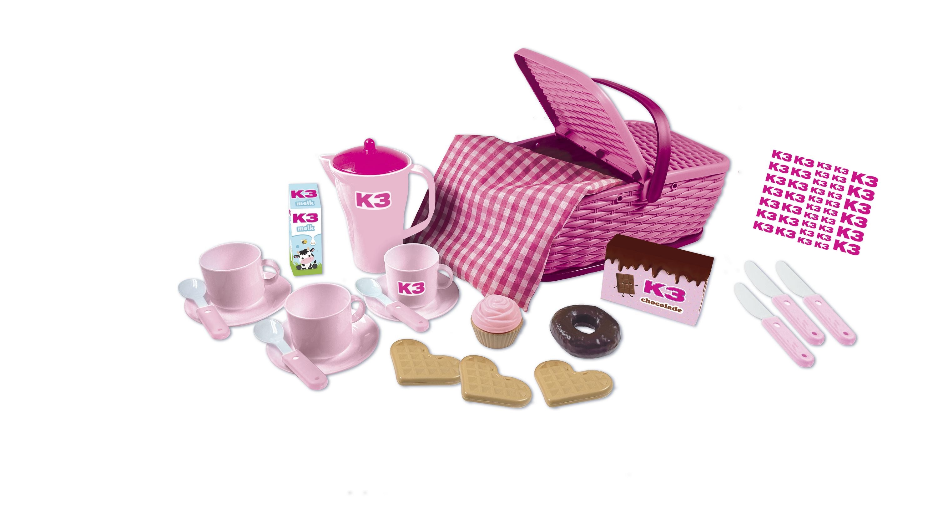 K3 Speelgoedpicknickset "Picknickset 24-delig"