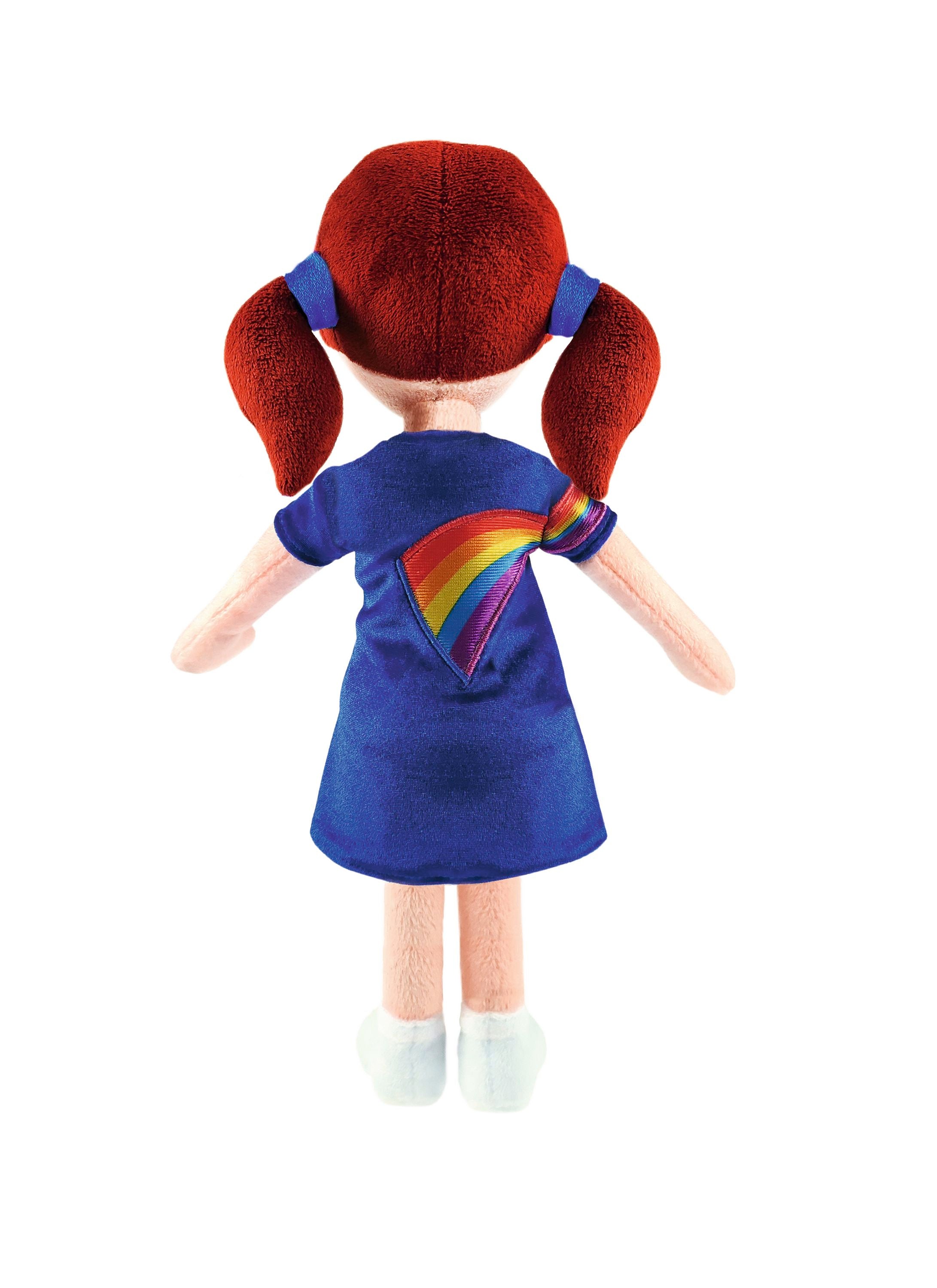 K3 Knuffelpop "Hanne Regenboogjurkje" – 30 cm