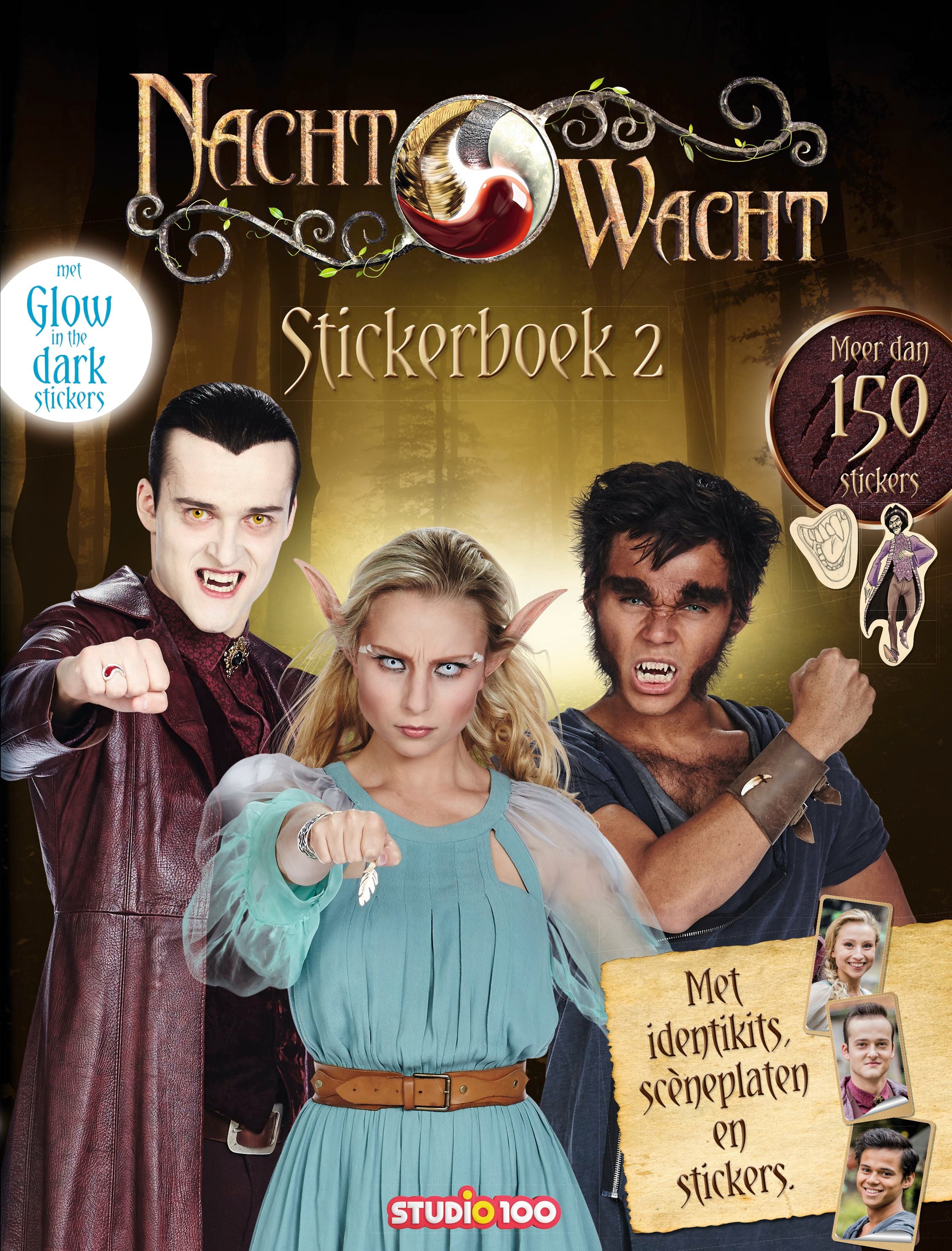 Nachtwacht Stickerboek "Glow-in-the-dark 2"