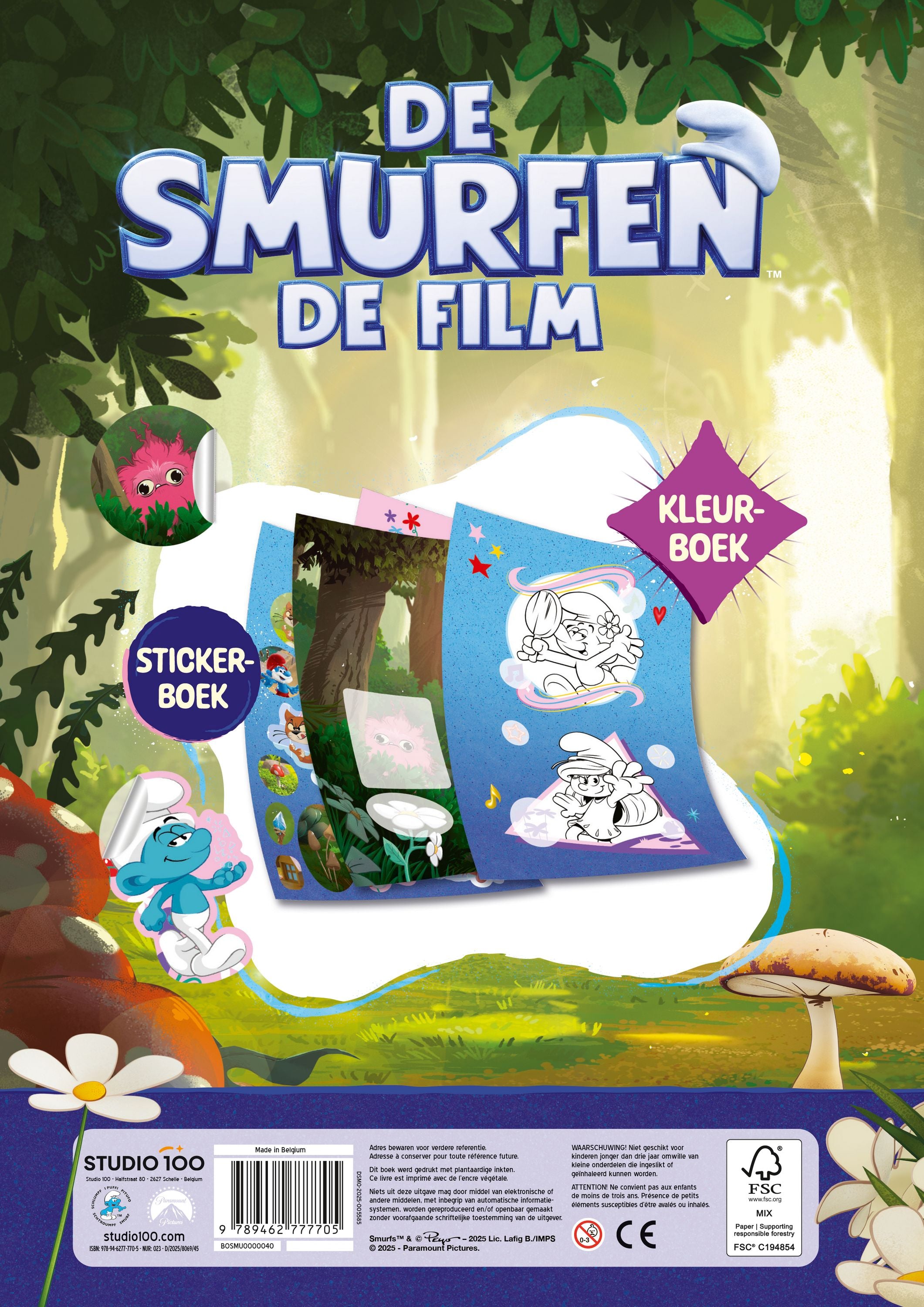 De Smurfen Sticker- en kleurboek "De Film"