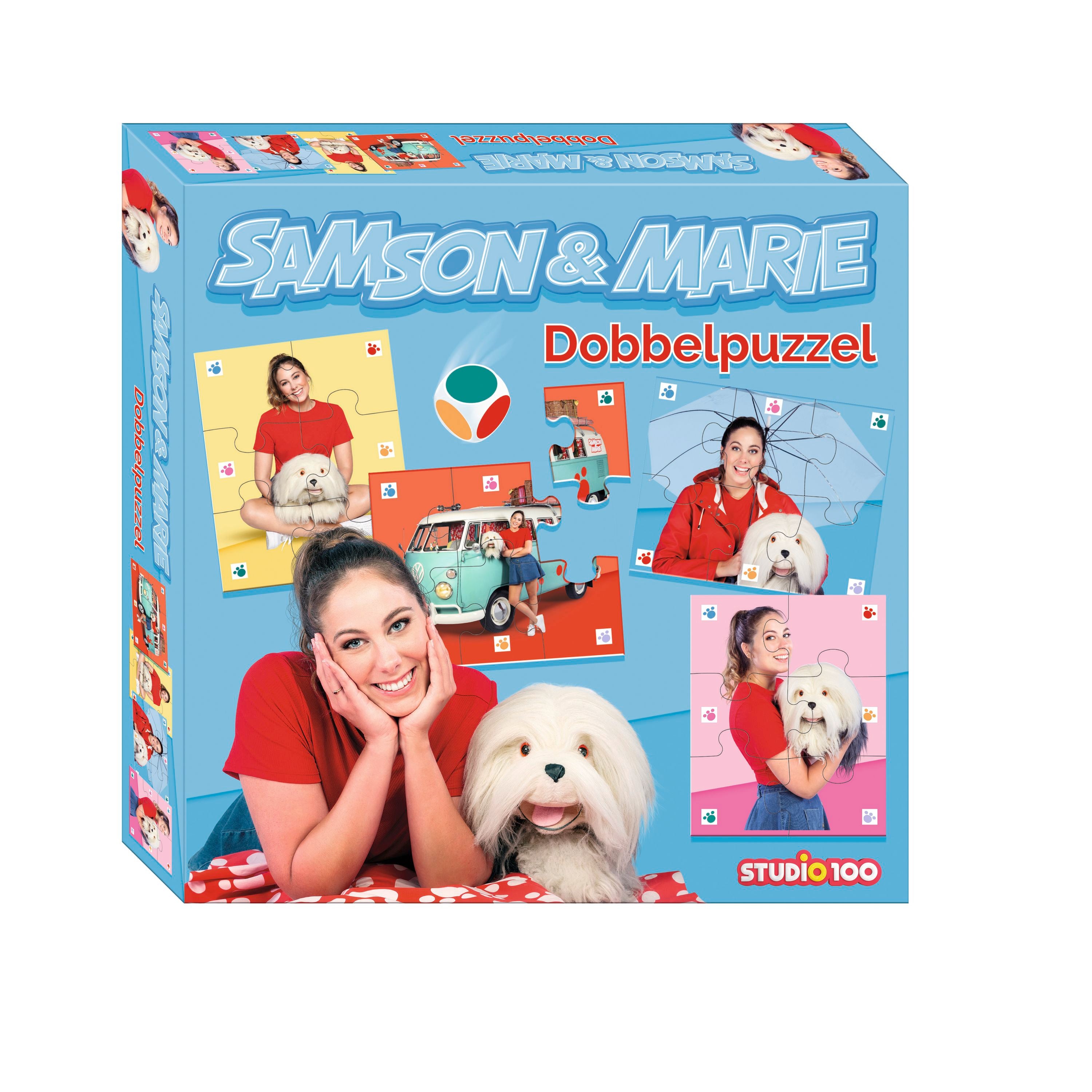 Samson & Marie Puzzel "Dobbelpuzzel" – 4 puzzels – 4x6 stukken