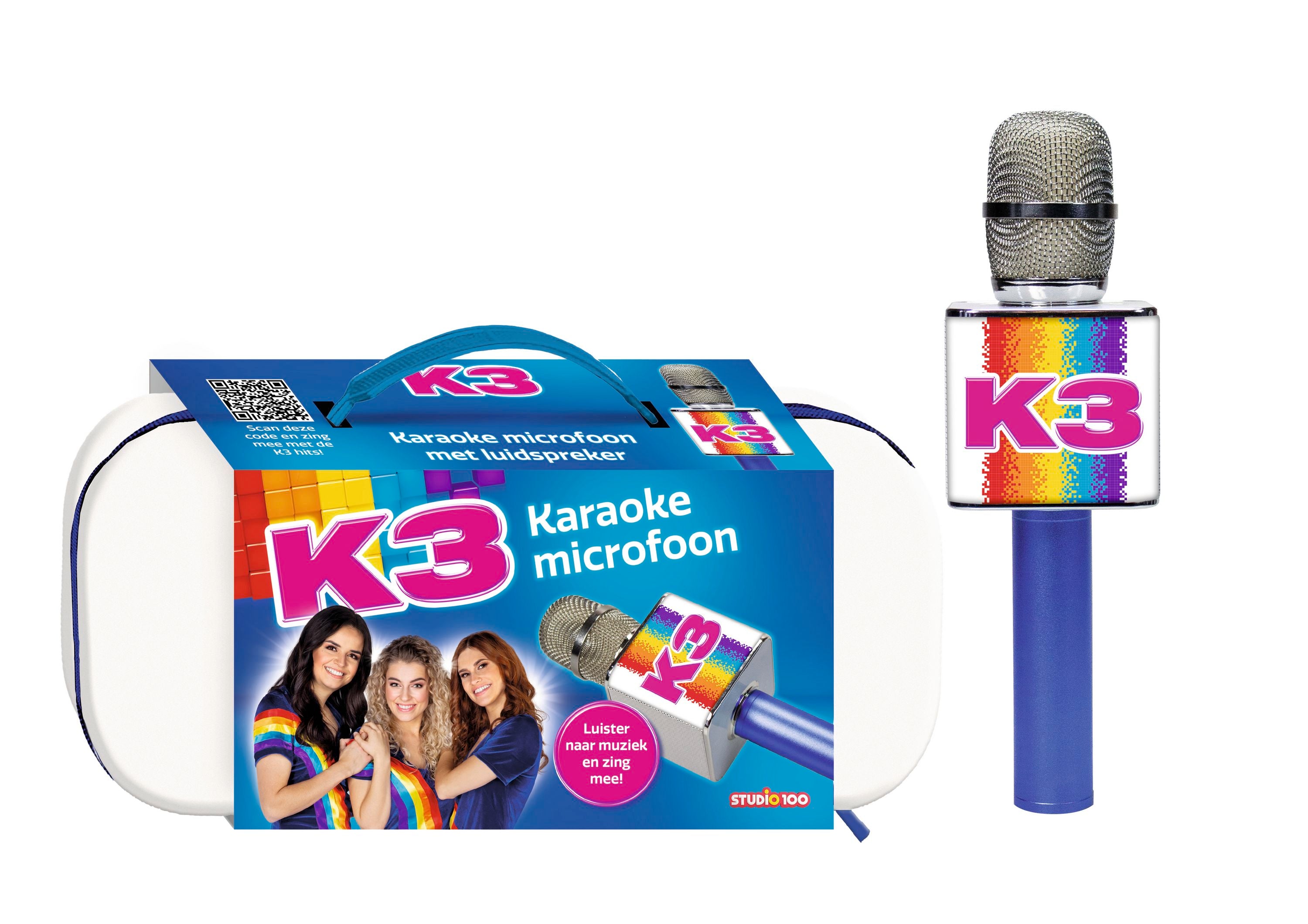 K3 Karaoke-microfoon "Met geluidseffecten en luidspreker"