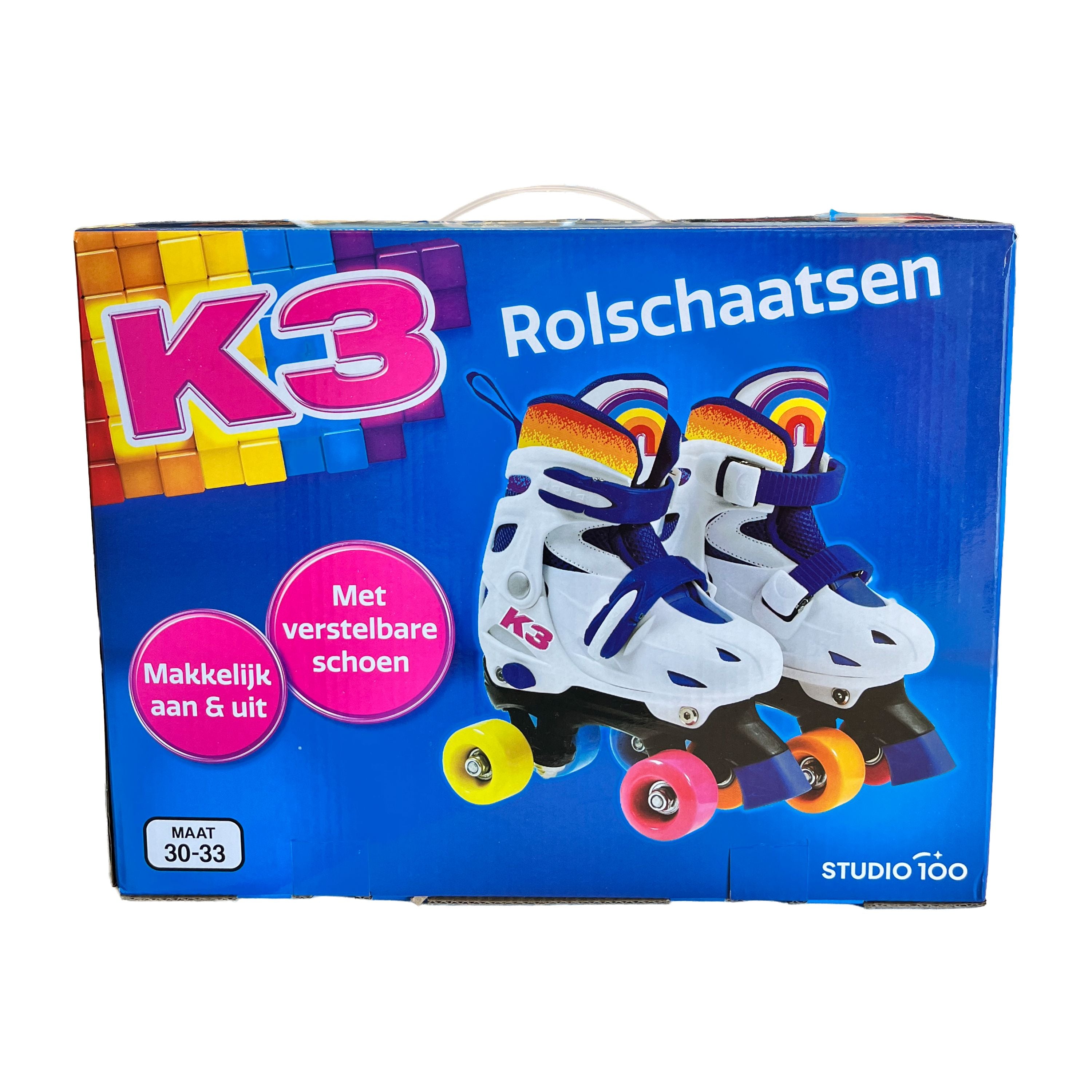 K3 - Rolschaatsen - Verstelbaar in 4 maten met stopper - maat 34/37