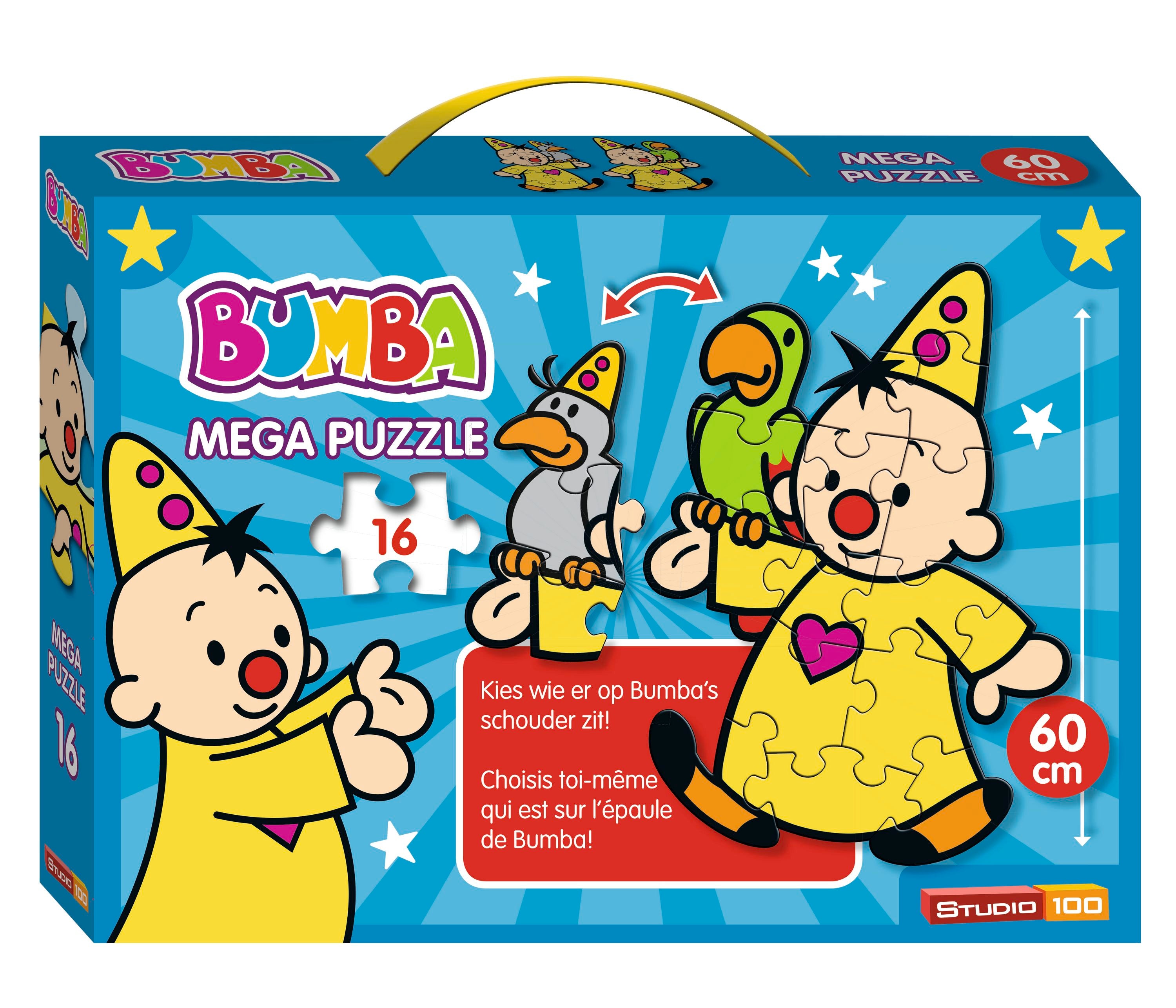 Bumba Mega vloerpuzzel "In koffertje" – 16 stukken – 60 cm