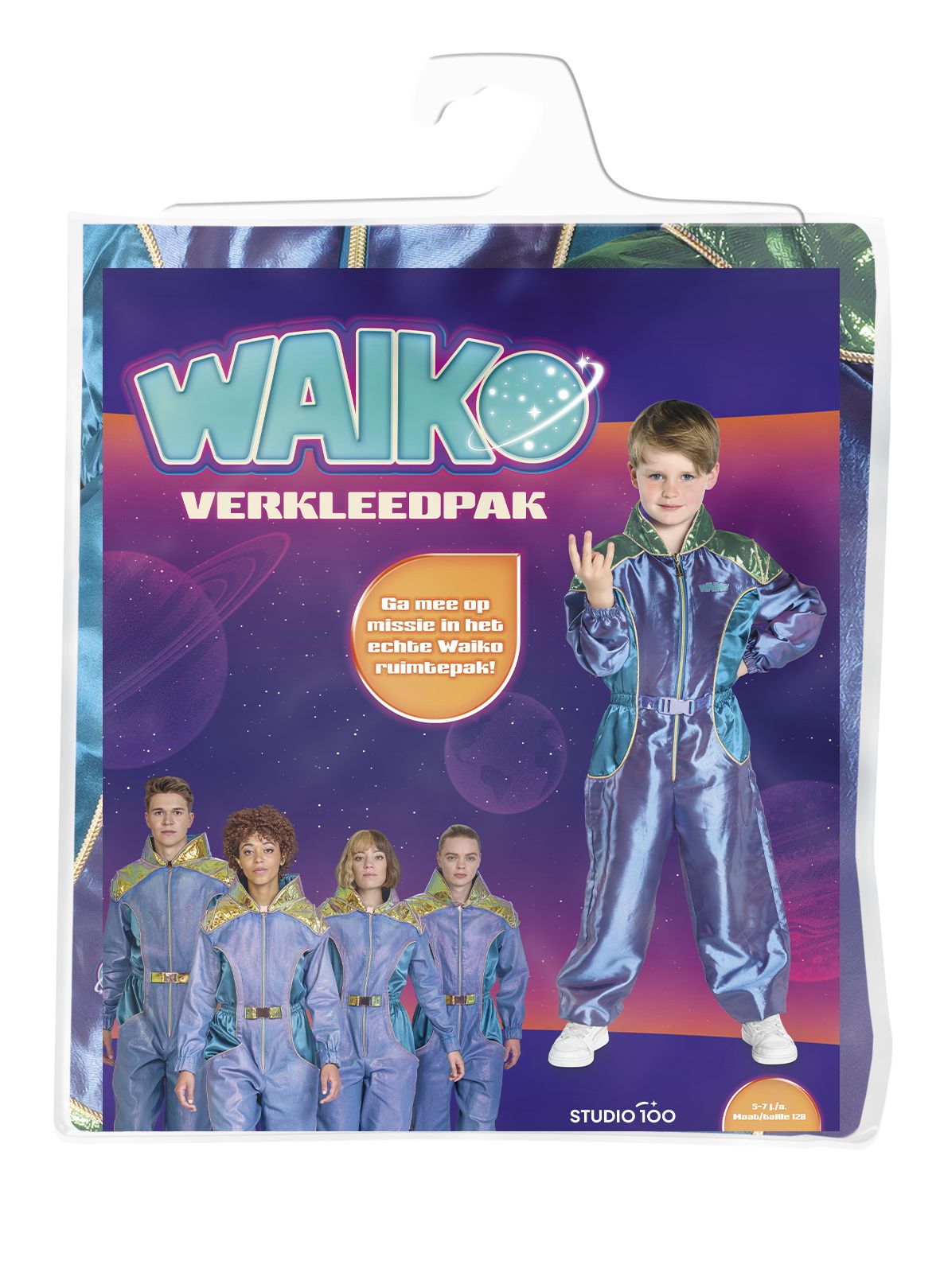 Waiko Verkleedkleding - Verkleedpak Ruimtepak - 5 tot 7 Jaar
