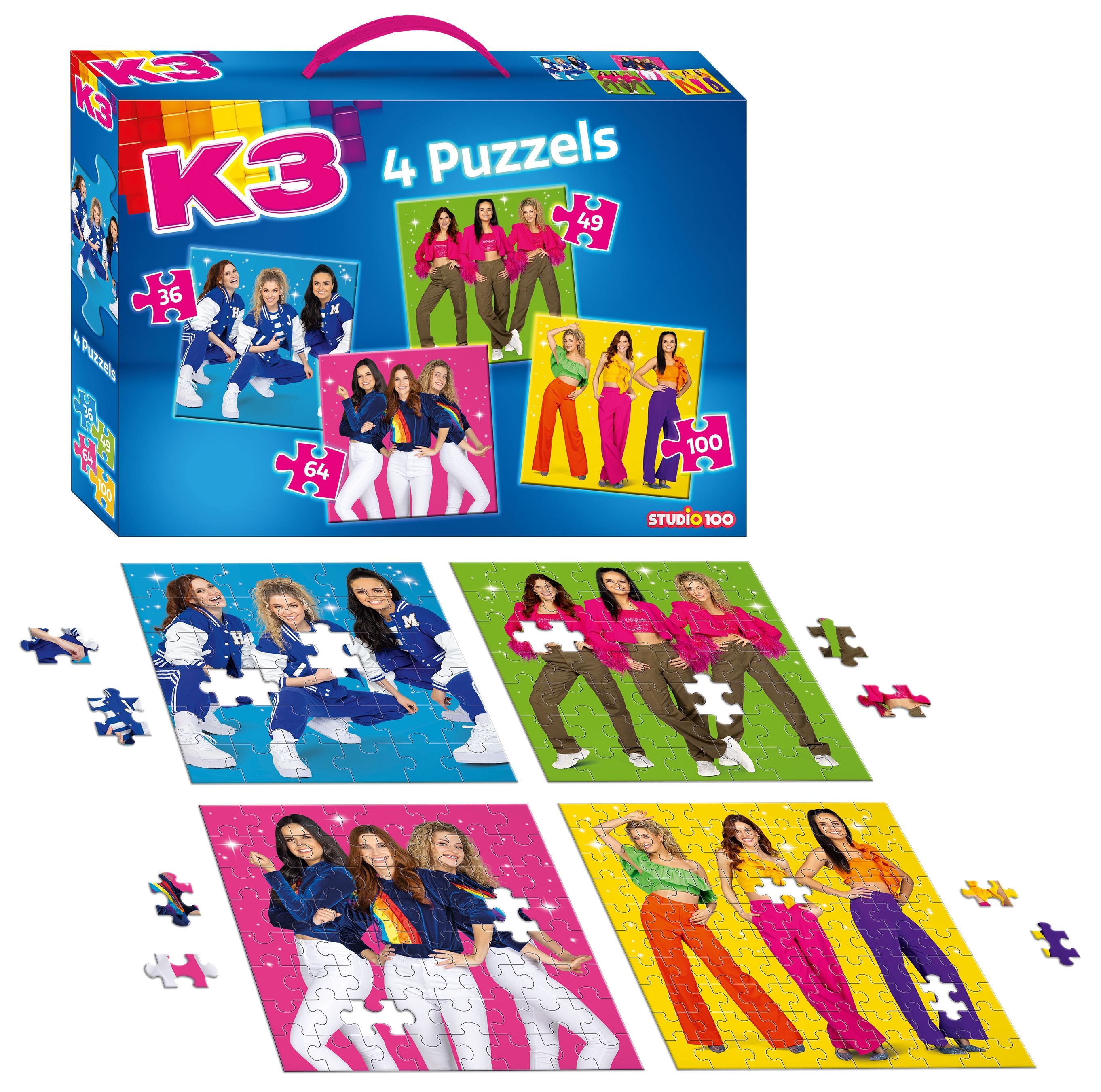 K3 Puzzel "Sterretjes" – 4 in 1