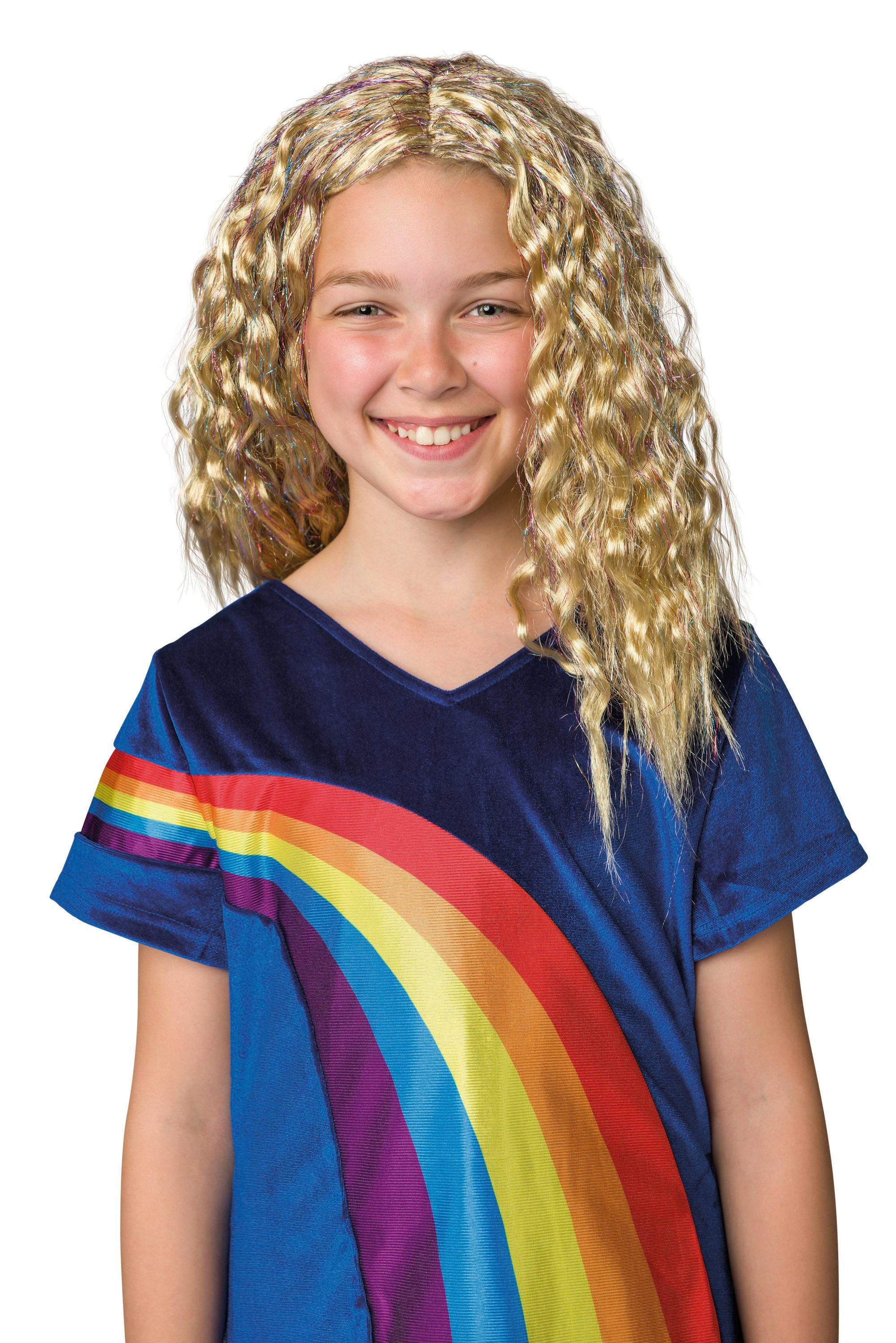 K3 Verkleedaccessoire "Pruik Julia" – Met glitter-extensions en speld